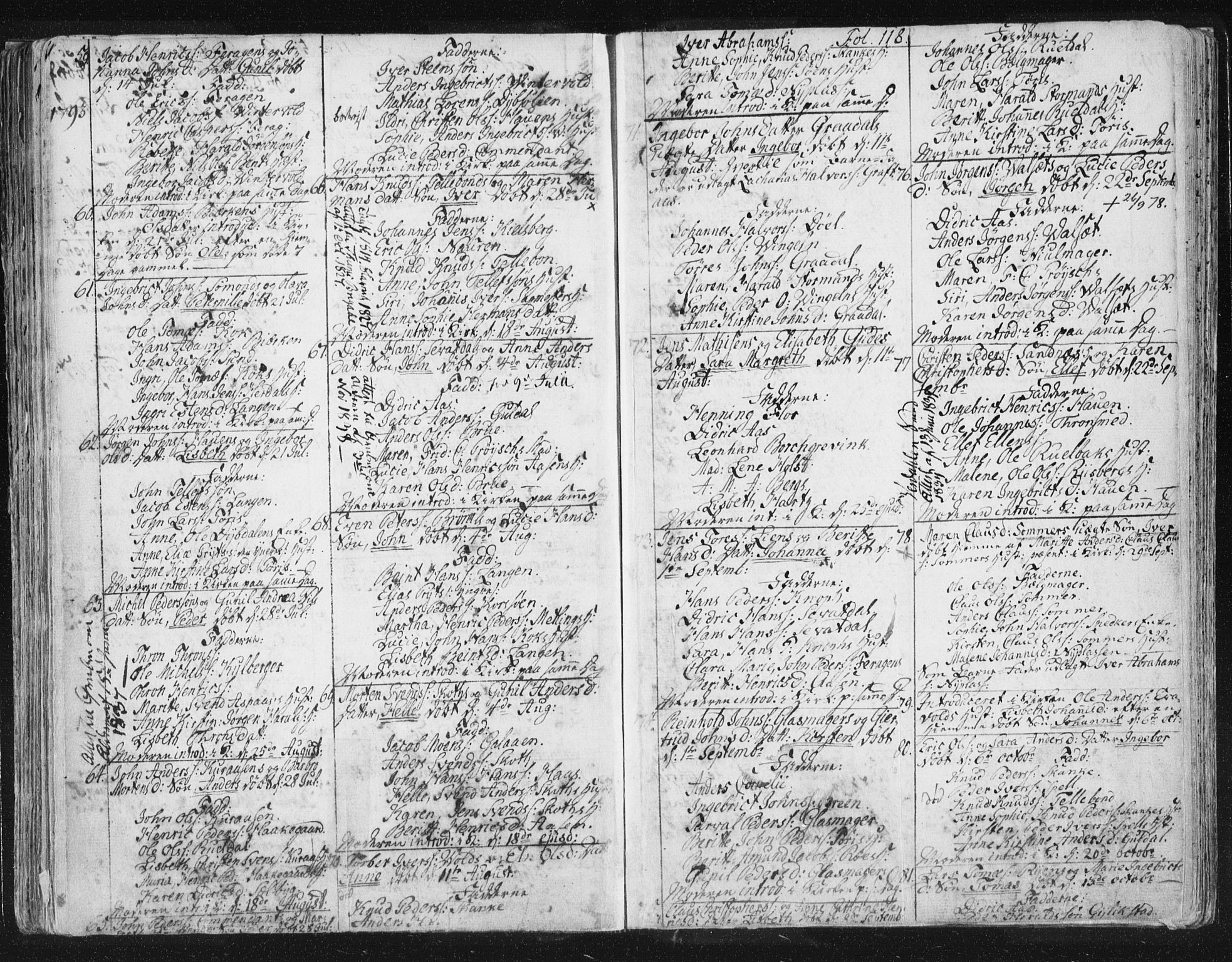 Ministerialprotokoller, klokkerbøker og fødselsregistre - Sør-Trøndelag, SAT/A-1456/681/L0926: Parish register (official) no. 681A04, 1767-1797, p. 118