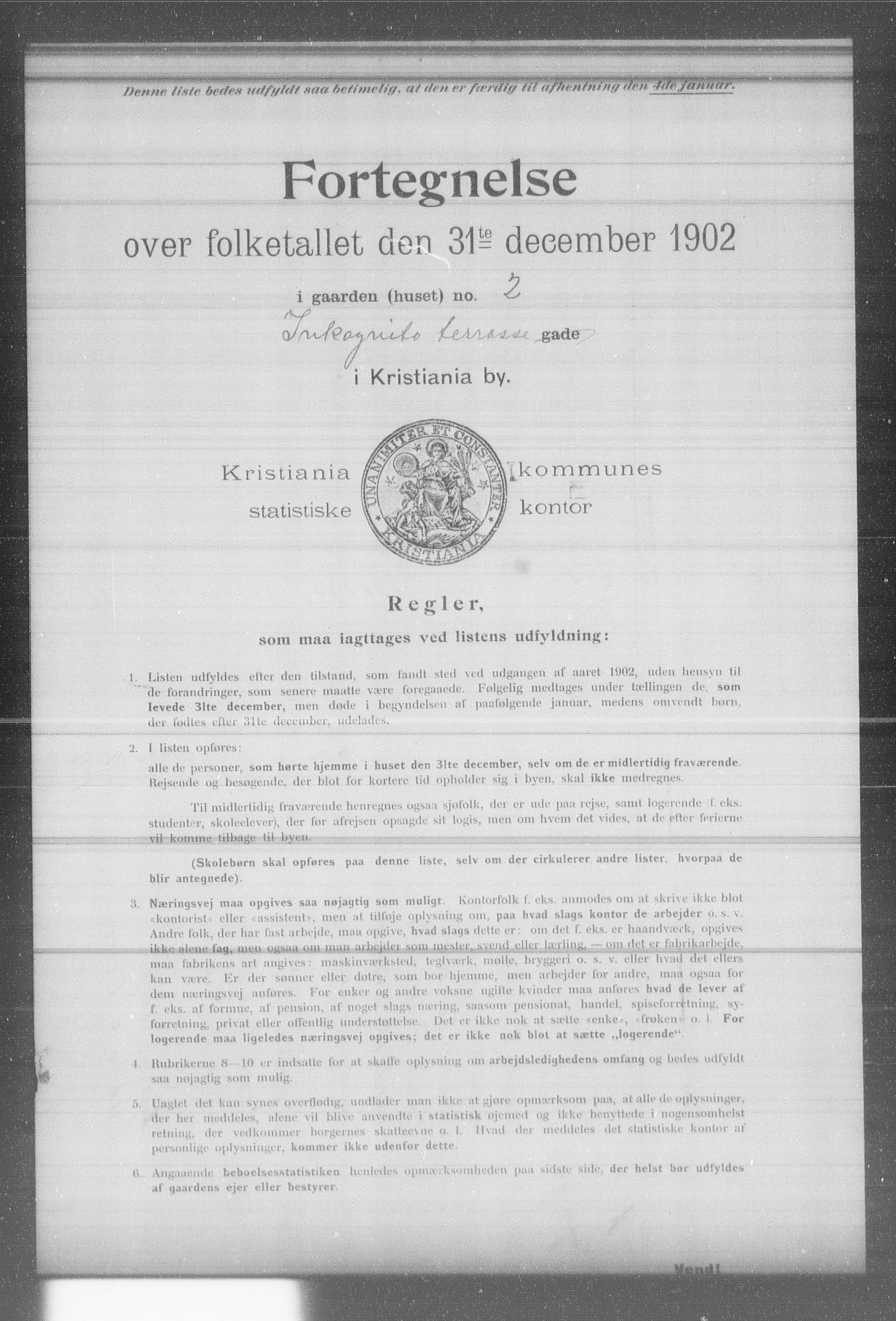 OBA, Municipal Census 1902 for Kristiania, 1902, p. 8476