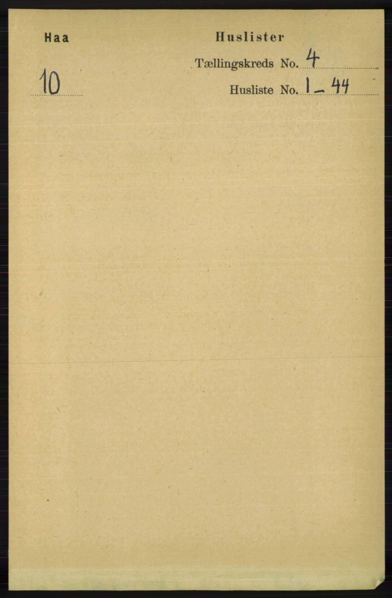 RA, 1891 census for 1119 Hå, 1891, p. 1003