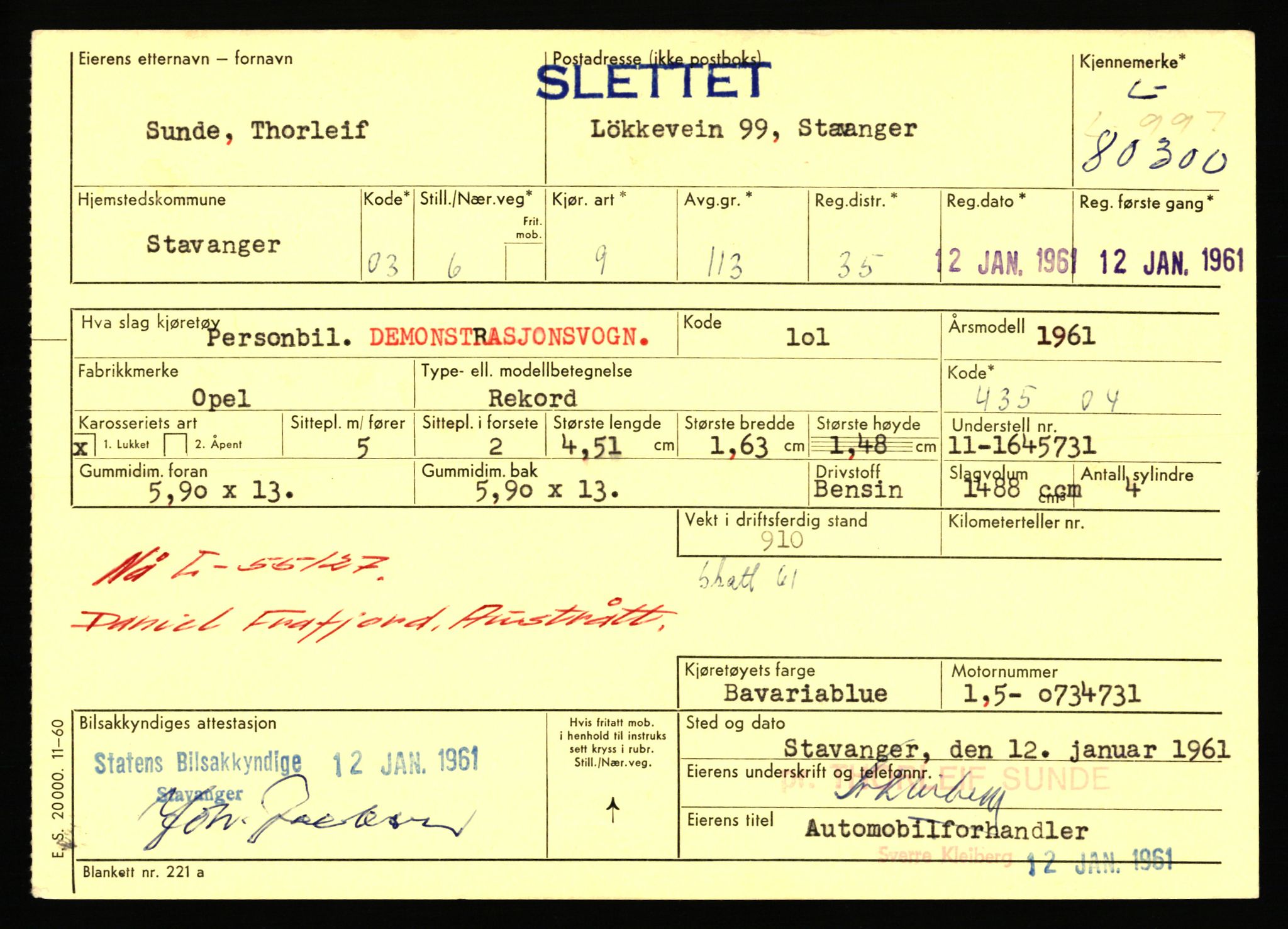 Stavanger trafikkstasjon, AV/SAST-A-101942/0/F/L0070: L-78800 - L-80499, 1930-1971, p. 2264