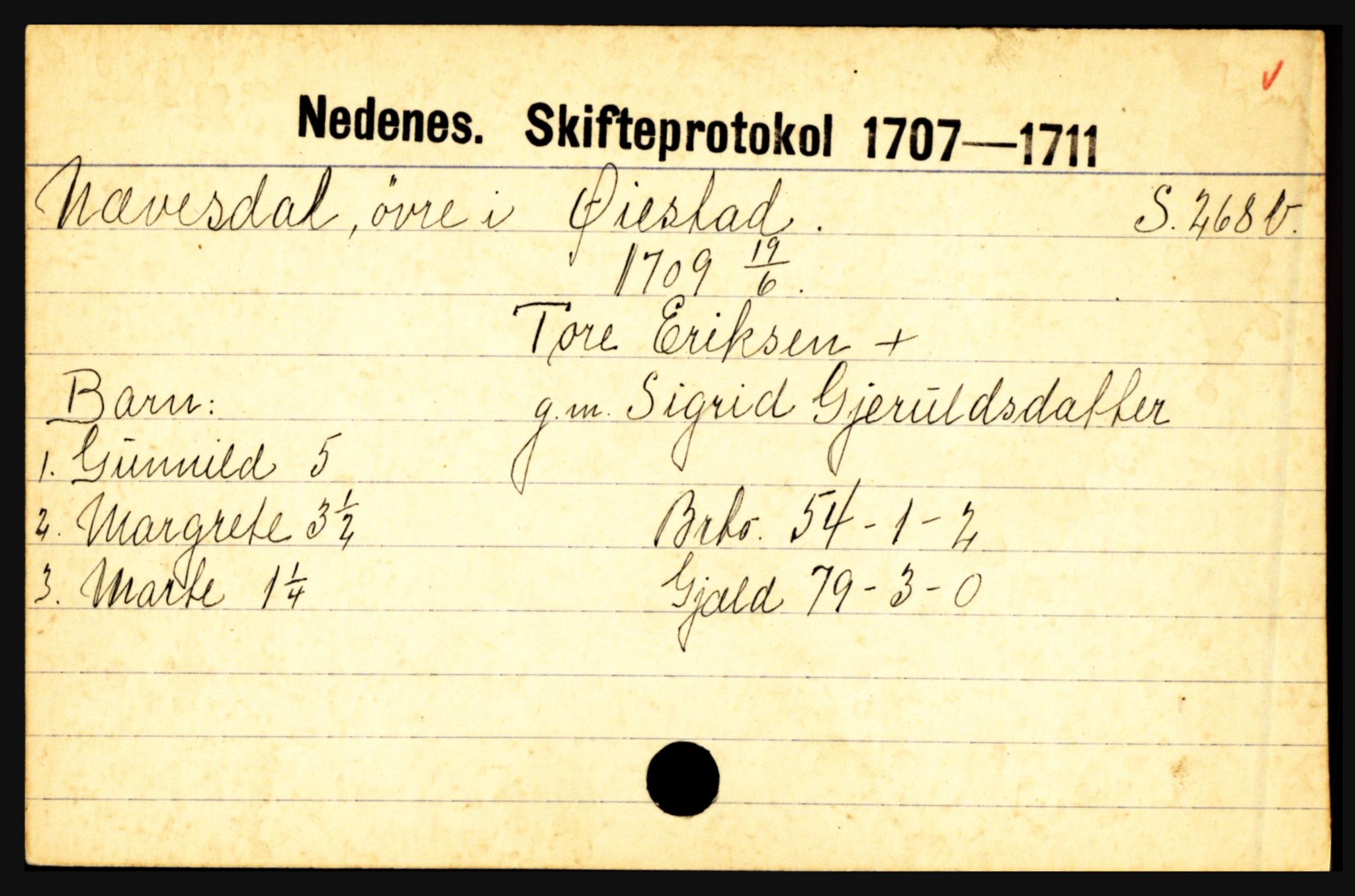 Nedenes sorenskriveri før 1824, AV/SAK-1221-0007/H, p. 22501