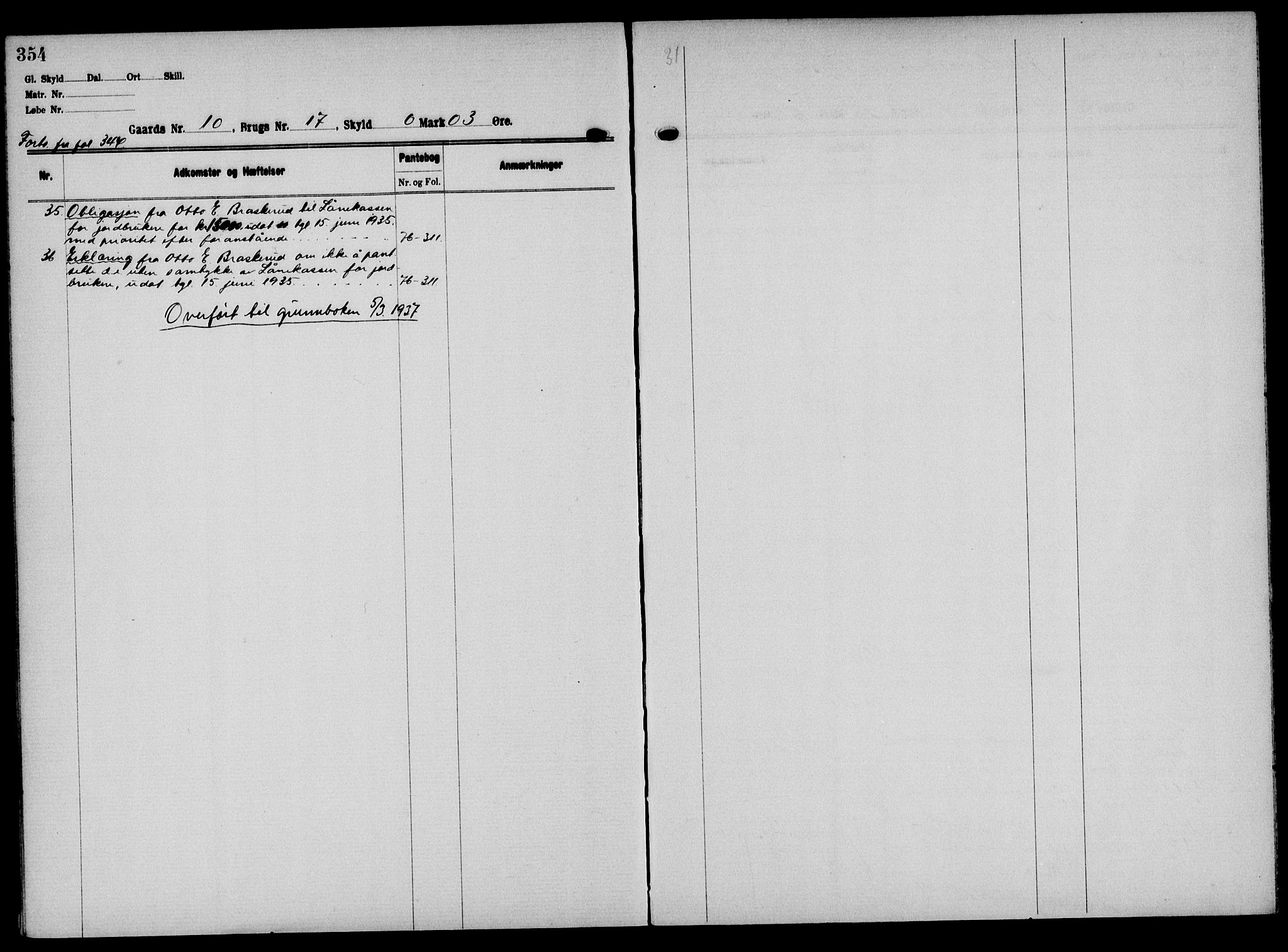 Solør tingrett, AV/SAH-TING-008/H/Ha/Hak/L0001: Mortgage register no. I, 1900-1935, p. 354