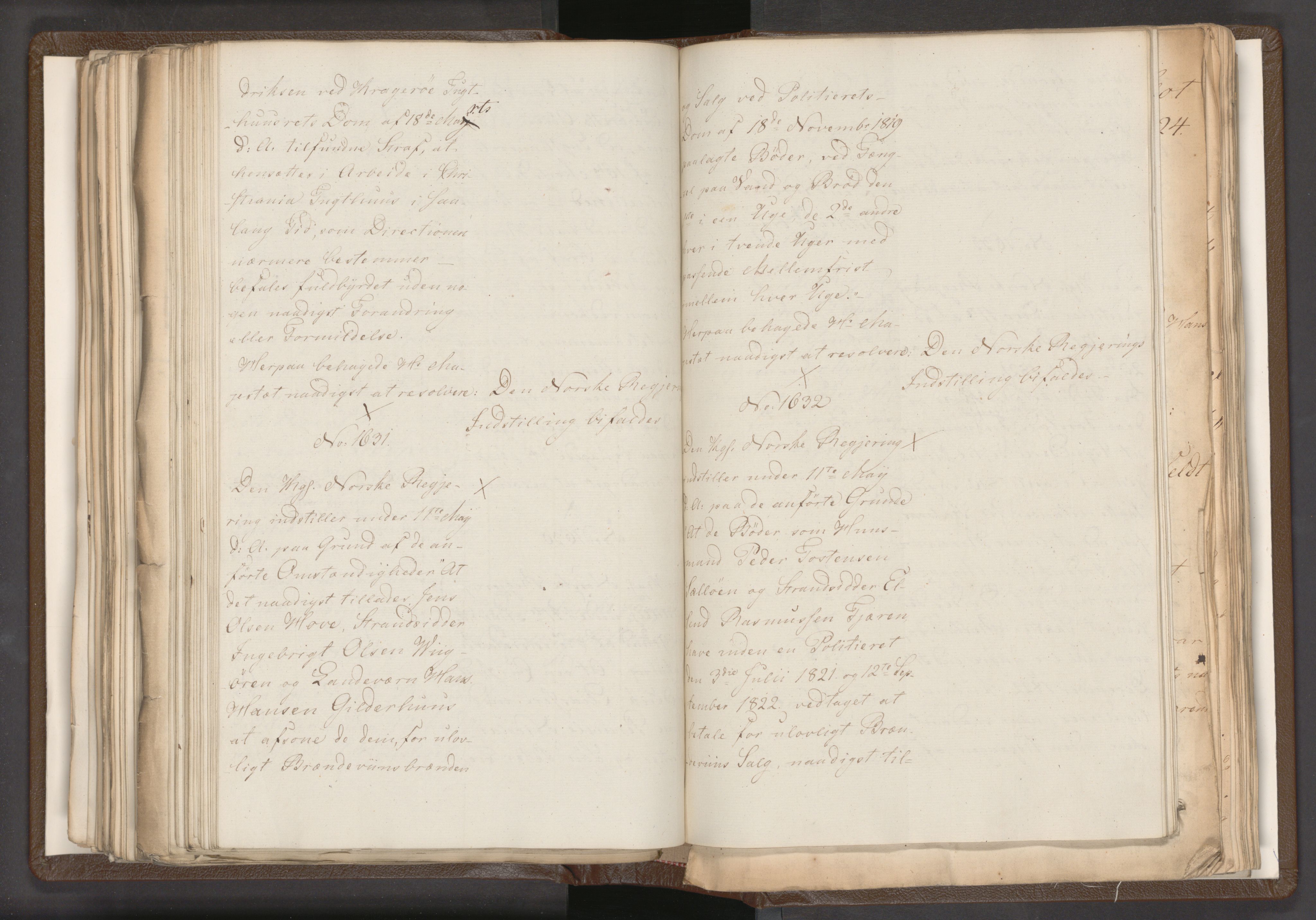 Statsrådssekretariatet, AV/RA-S-1001/A/Ab/L0018: Kgl. res. nr. 1112-1753, 1. halvår, 1824