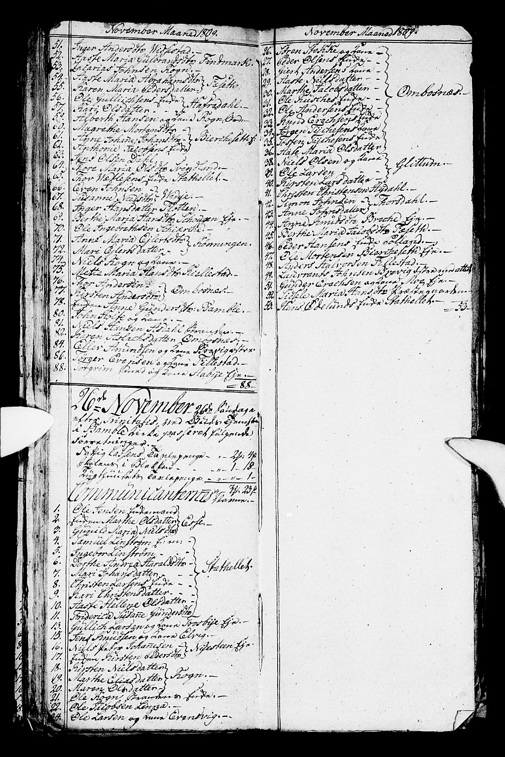 Bamble kirkebøker, SAKO/A-253/G/Ga/L0004: Parish register (copy) no. I 4, 1808-1814