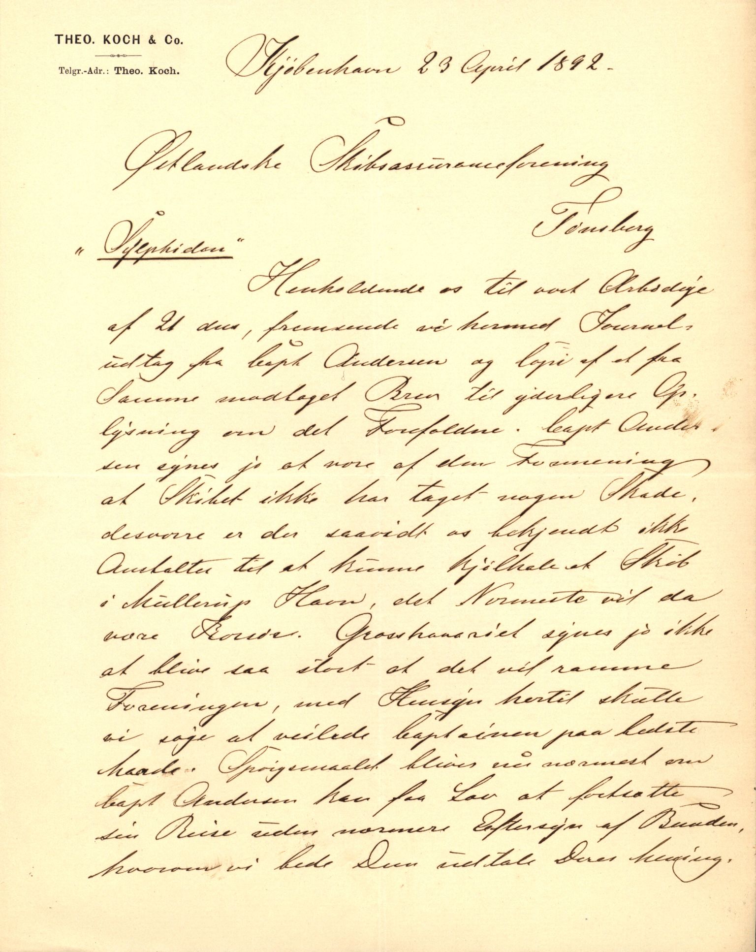 Pa 63 - Østlandske skibsassuranceforening, VEMU/A-1079/G/Ga/L0028/0002: Havaridokumenter / Marie, Favorit, Tabor, Sylphiden, Berthel, America, 1892, p. 69