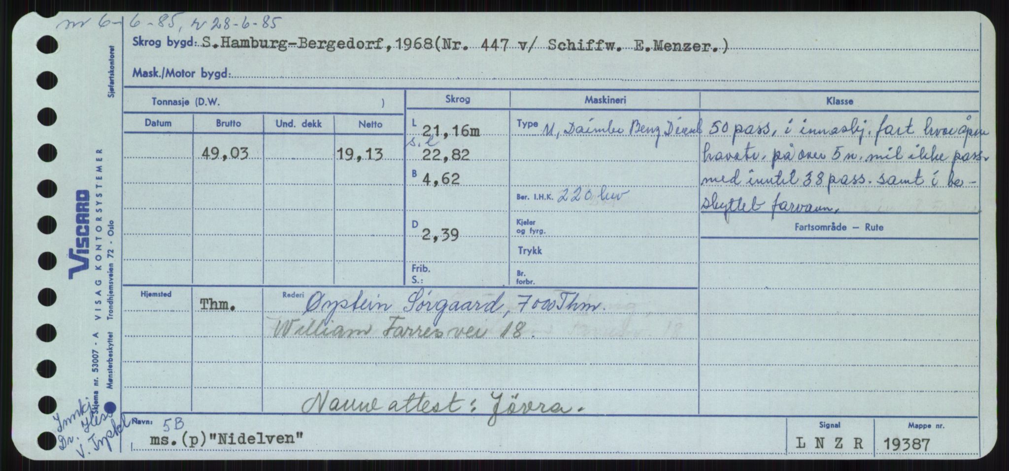 Sjøfartsdirektoratet med forløpere, Skipsmålingen, AV/RA-S-1627/H/Ha/L0004/0001: Fartøy, Mas-R / Fartøy, Mas-Odd, p. 495