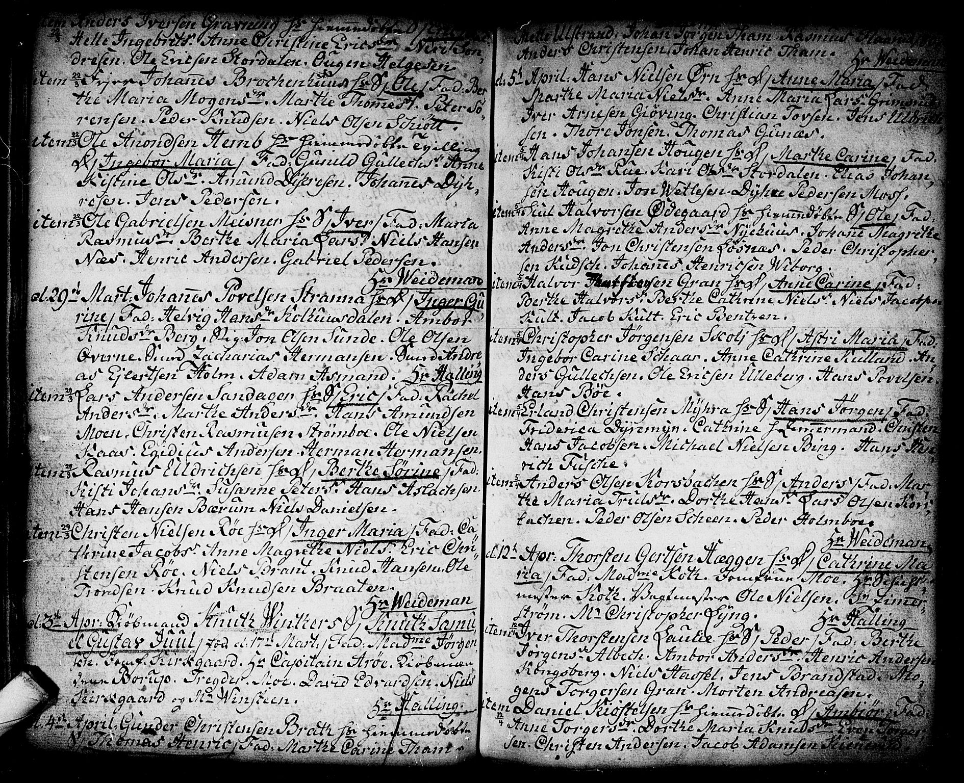 Kongsberg kirkebøker, SAKO/A-22/F/Fa/L0006: Parish register (official) no. I 6, 1783-1797, p. 180