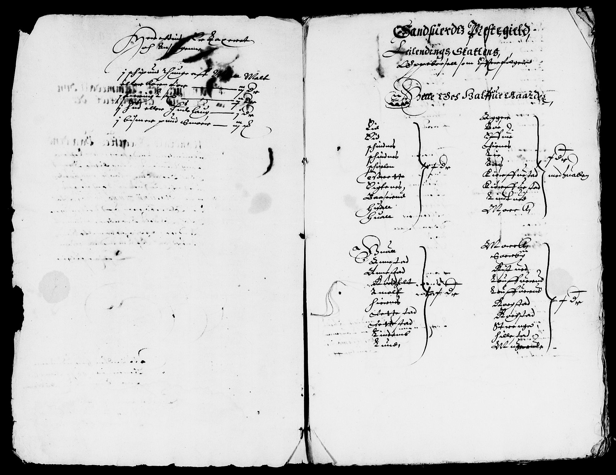 Rentekammeret inntil 1814, Reviderte regnskaper, Lensregnskaper, AV/RA-EA-5023/R/Rb/Rbn/L0001: Numedal og Sandsvær len, 1628-1638