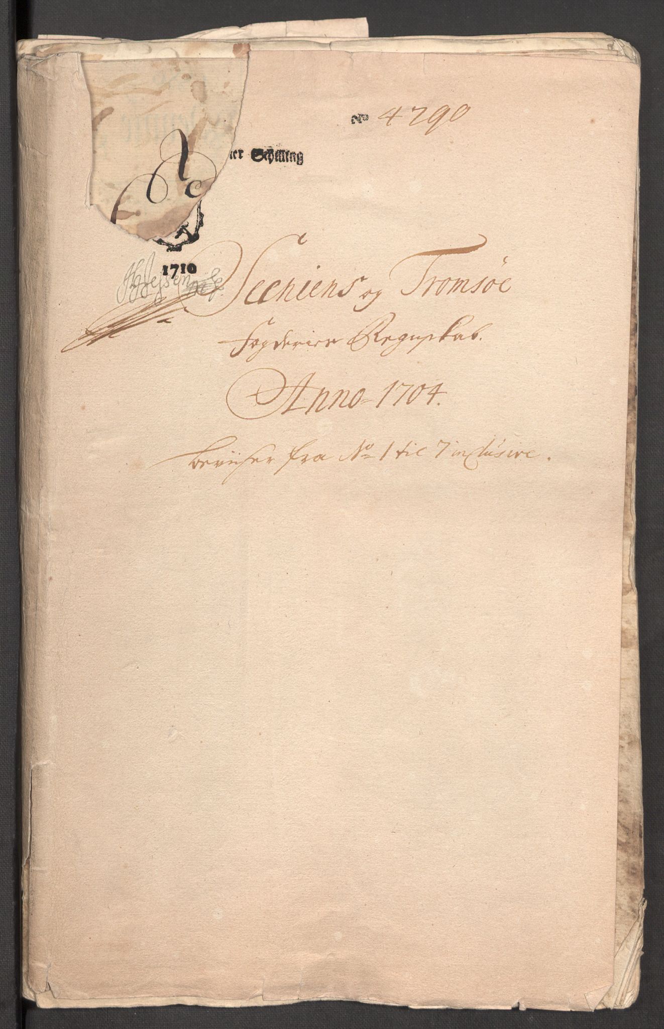 Rentekammeret inntil 1814, Reviderte regnskaper, Fogderegnskap, AV/RA-EA-4092/R68/L4755: Fogderegnskap Senja og Troms, 1700-1704, p. 352