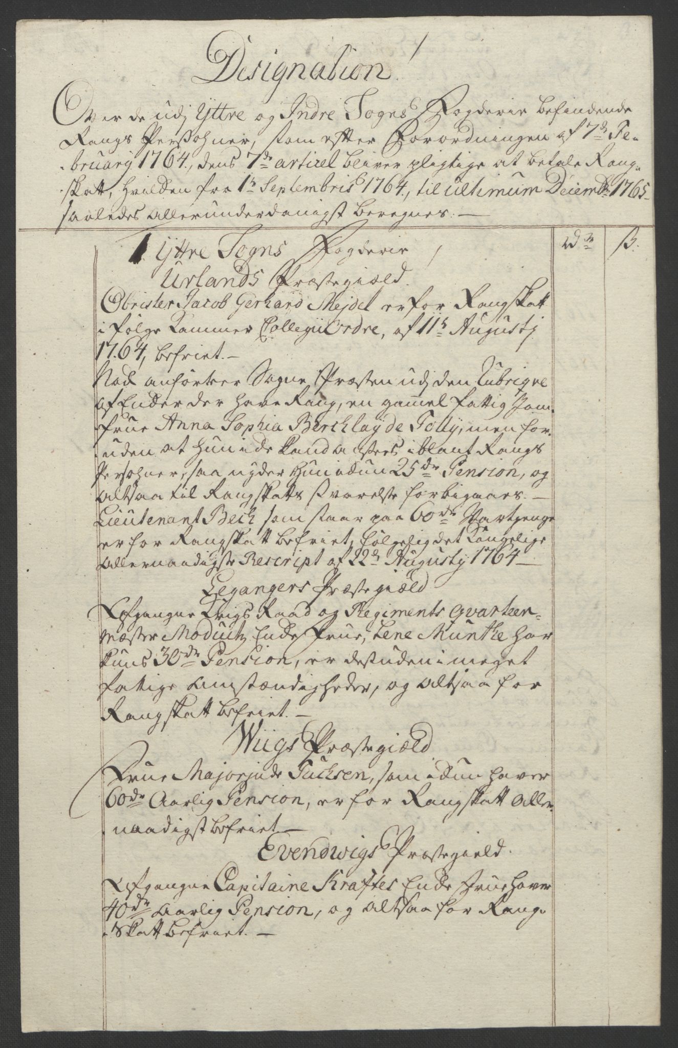 Rentekammeret inntil 1814, Realistisk ordnet avdeling, RA/EA-4070/Ol/L0018: [Gg 10]: Ekstraskatten, 23.09.1762. Sogn, 1762-1772, p. 128