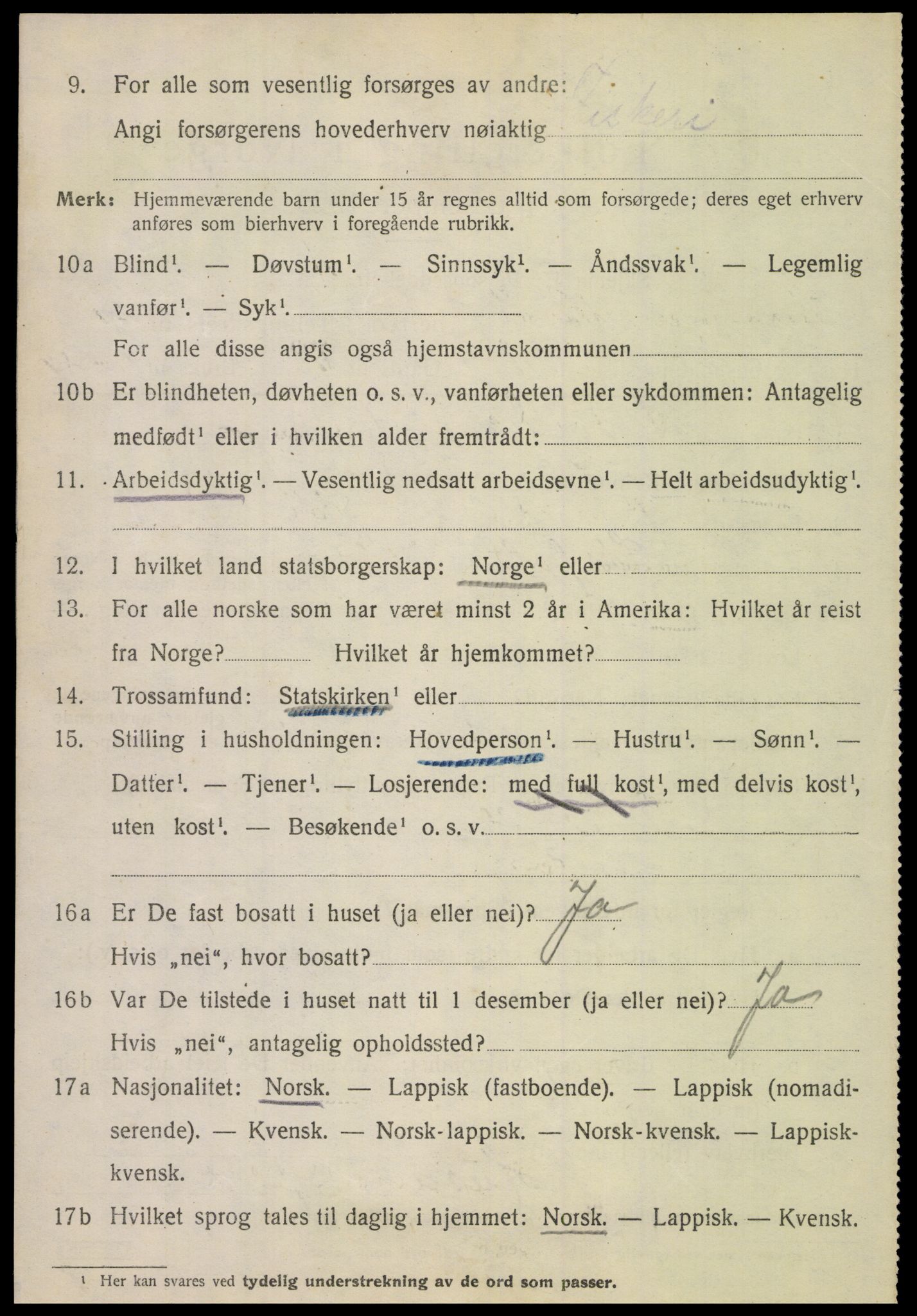 SAT, 1920 census for Leiranger, 1920, p. 782