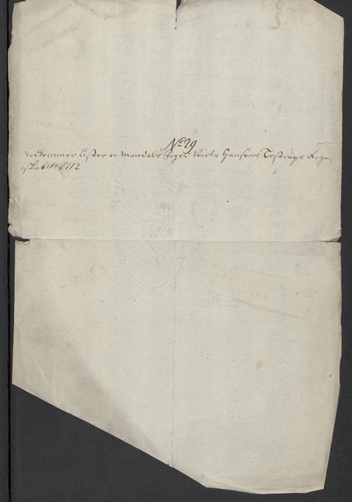 Rentekammeret inntil 1814, Reviderte regnskaper, Fogderegnskap, RA/EA-4092/R43/L2555: Fogderegnskap Lista og Mandal, 1712, p. 299