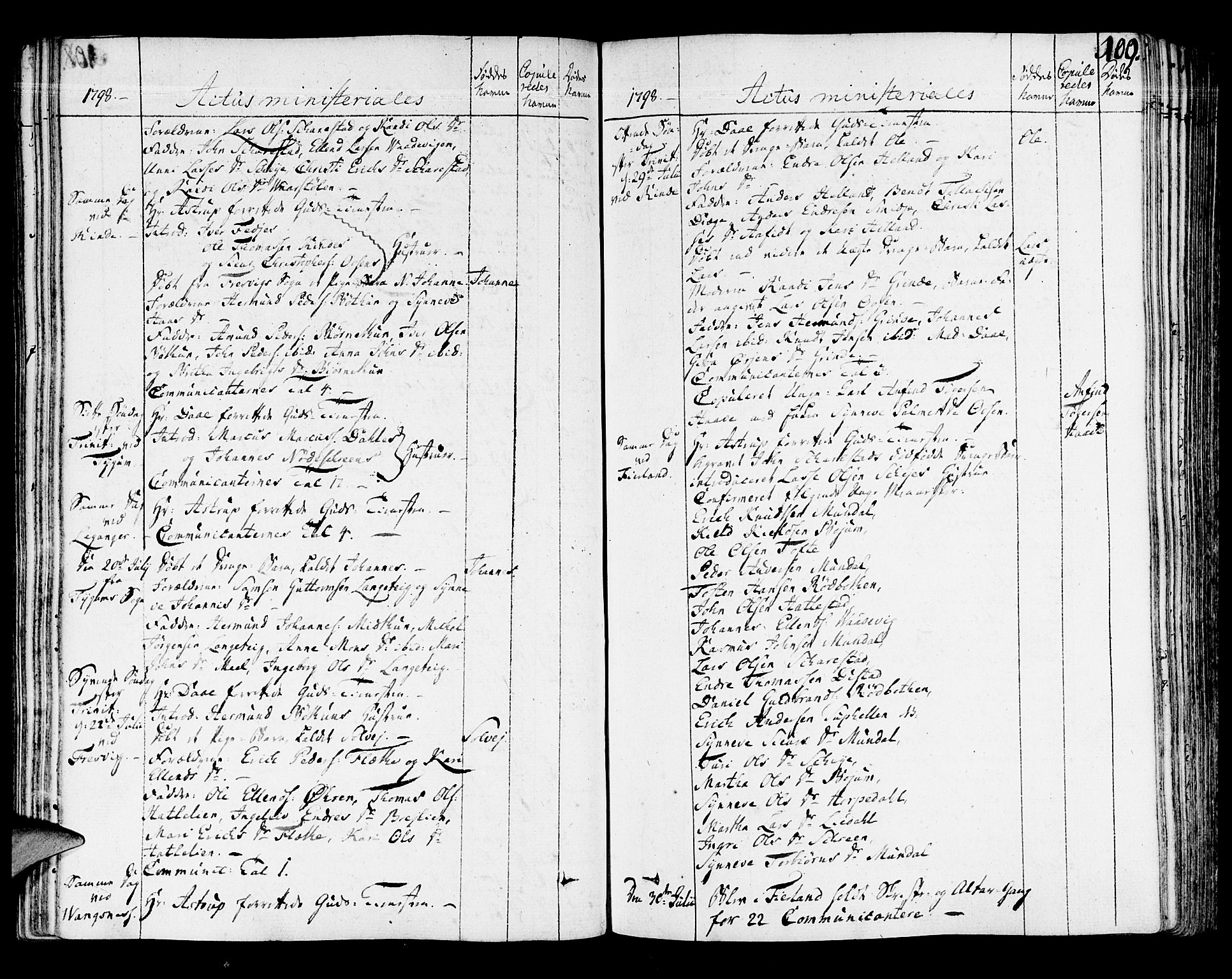 Leikanger sokneprestembete, SAB/A-81001: Parish register (official) no. A 5, 1792-1809, p. 109