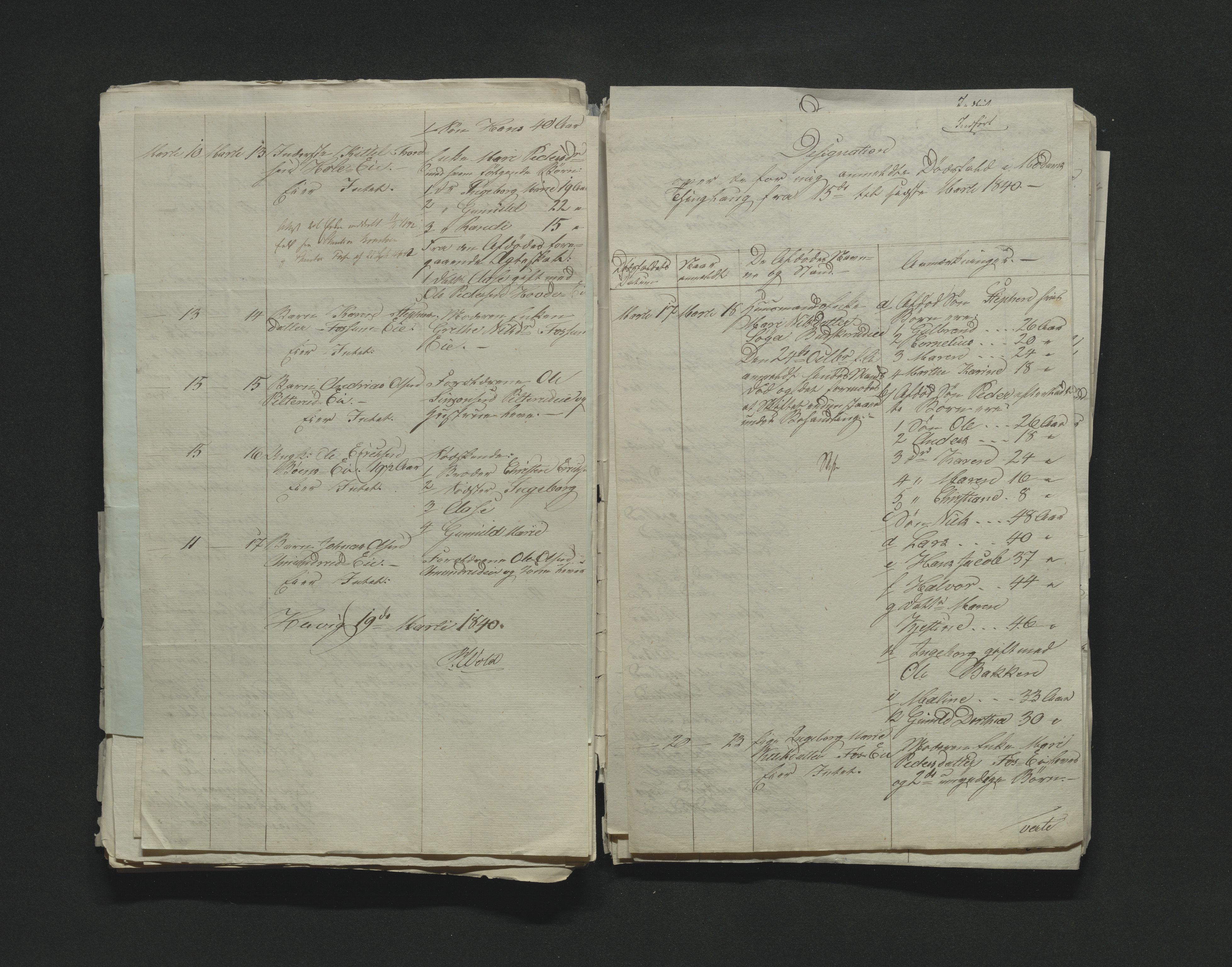 Eiker, Modum og Sigdal sorenskriveri, AV/SAKO-A-123/H/Ha/Hab/L0005: Dødsfallsmeldinger, 1837-1840