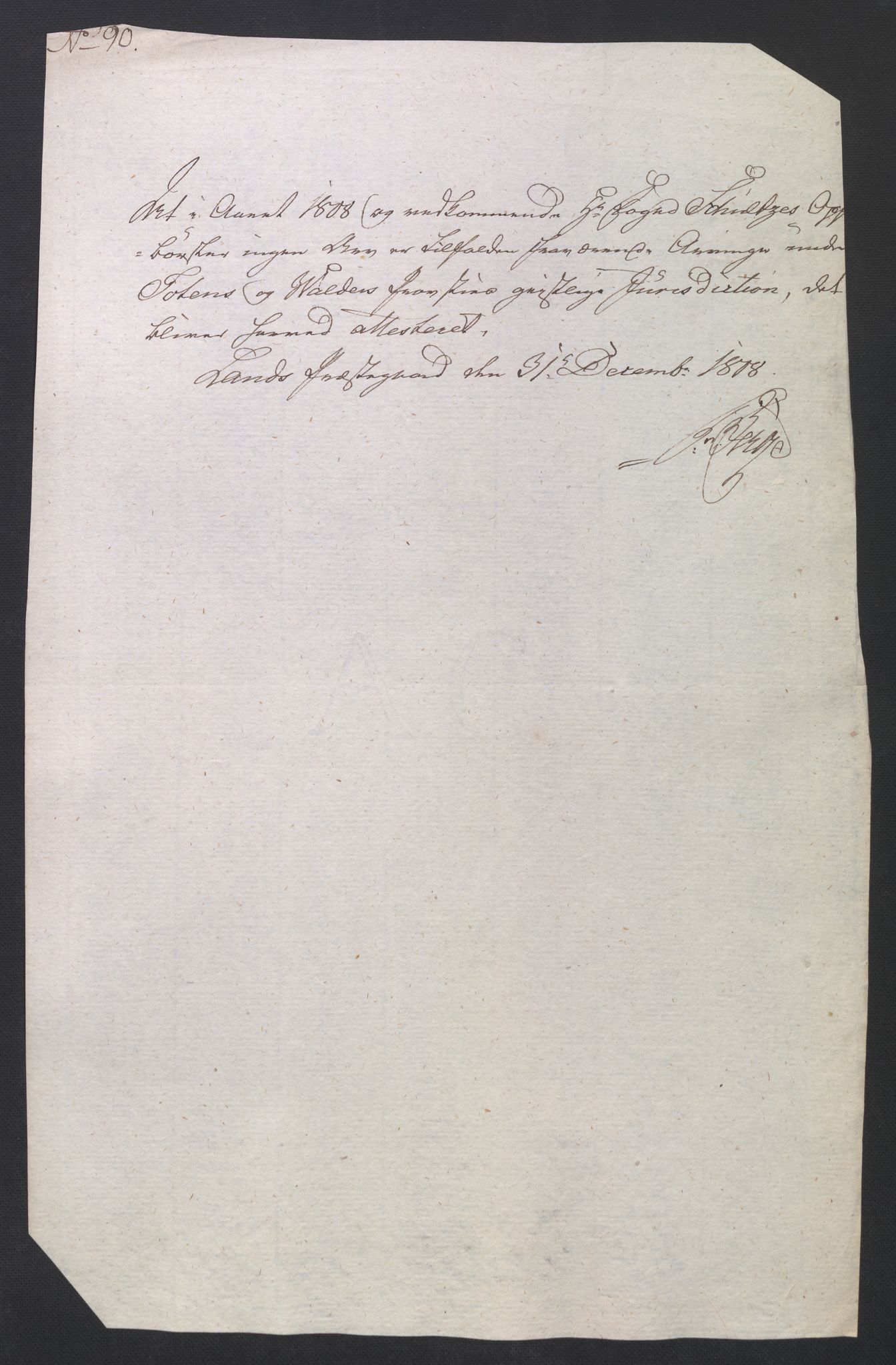 Rentekammeret inntil 1814, Reviderte regnskaper, Fogderegnskap, AV/RA-EA-4092/R19/L1396: Fogderegnskap Toten, Hadeland og Vardal, 1808, p. 325