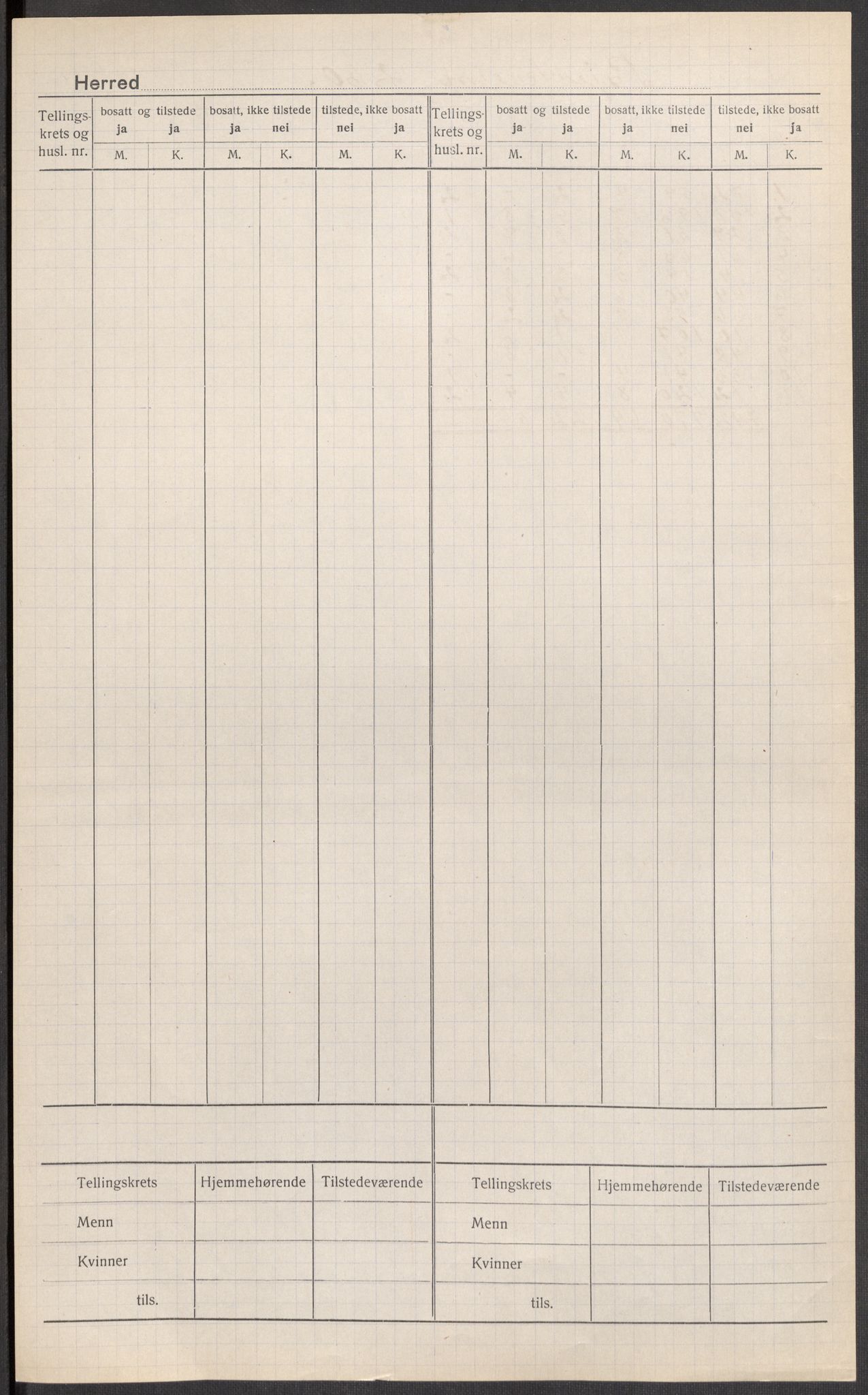 SAST, 1920 census for Bjerkreim, 1920, p. 3