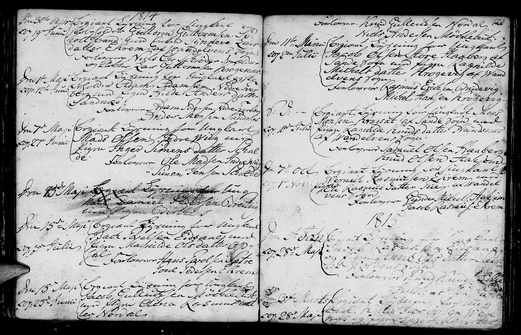 Ministerialprotokoller, klokkerbøker og fødselsregistre - Møre og Romsdal, AV/SAT-A-1454/501/L0002: Parish register (official) no. 501A02, 1760-1816, p. 128