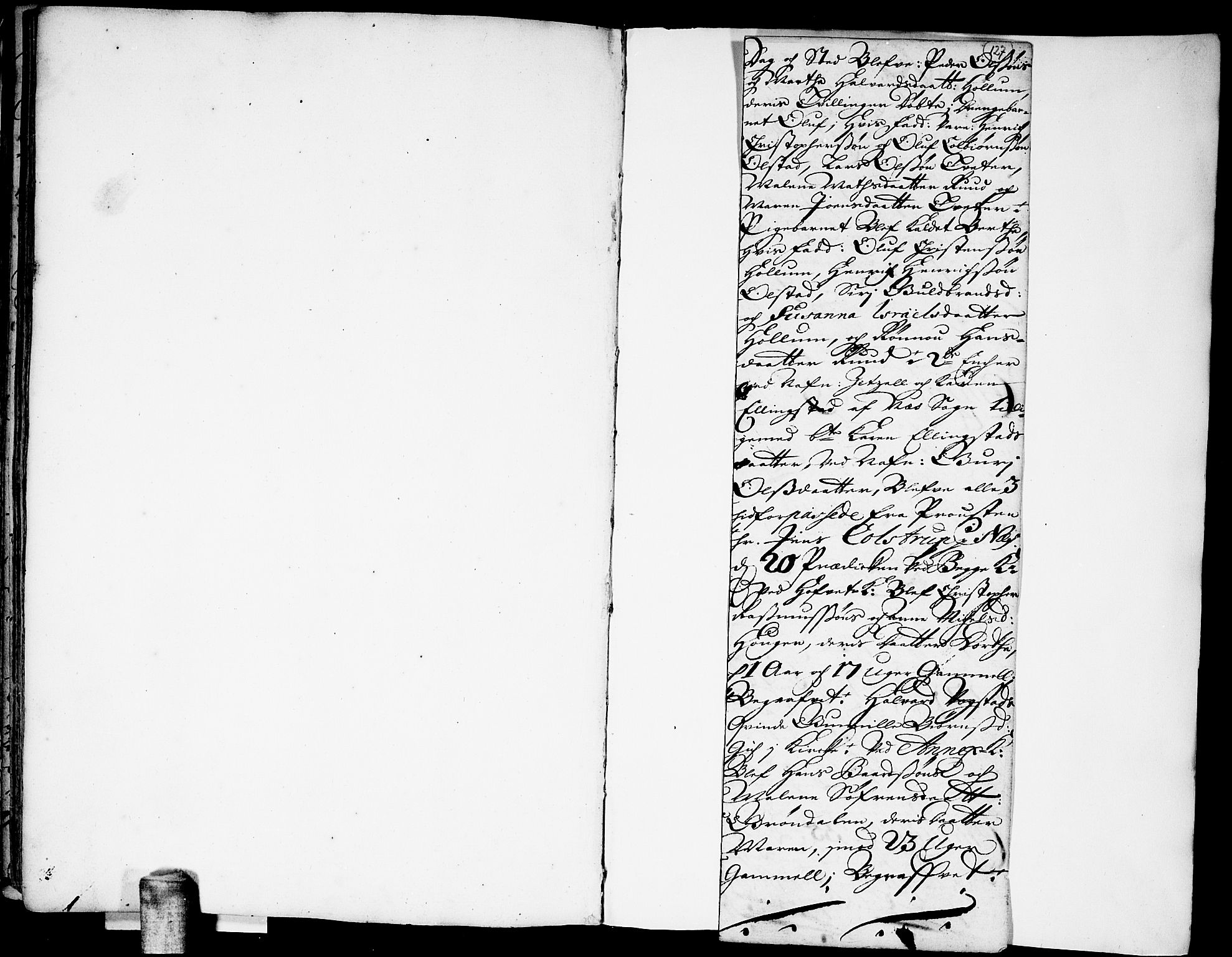 Ullensaker prestekontor Kirkebøker, AV/SAO-A-10236a/F/Fa/L0001: Parish register (official) no. I 1, 1689-1701, p. 127