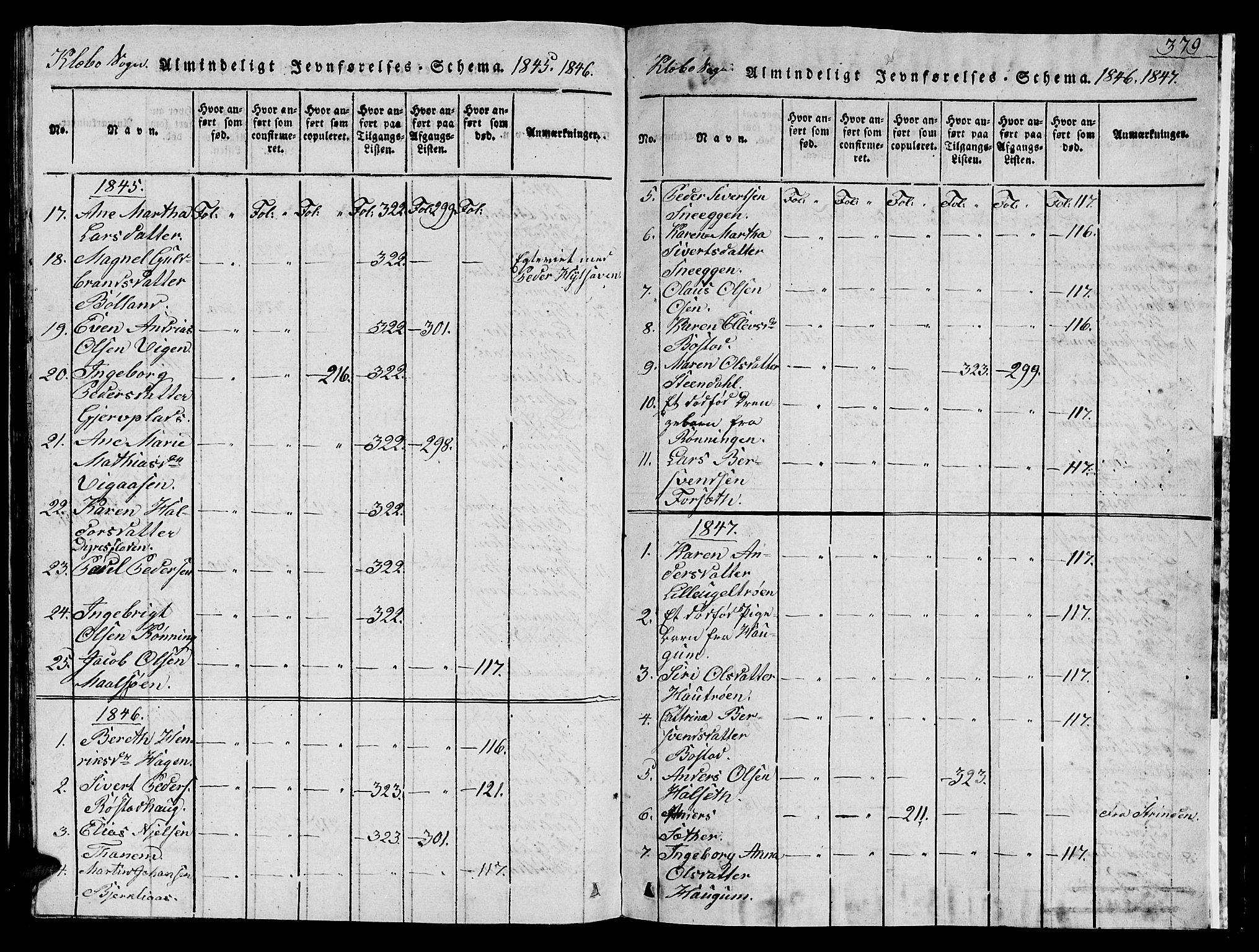 Ministerialprotokoller, klokkerbøker og fødselsregistre - Sør-Trøndelag, AV/SAT-A-1456/618/L0450: Parish register (copy) no. 618C01, 1816-1865, p. 379