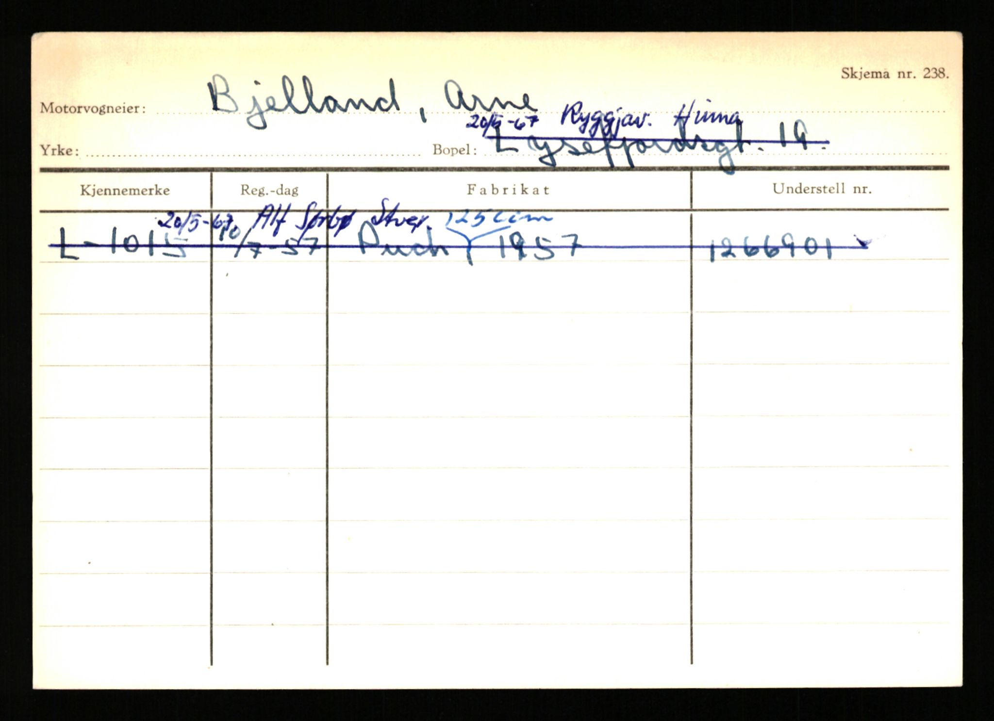 Stavanger trafikkstasjon, AV/SAST-A-101942/0/H/L0003: Bergeland - Bjørns, 1930-1971, p. 1585