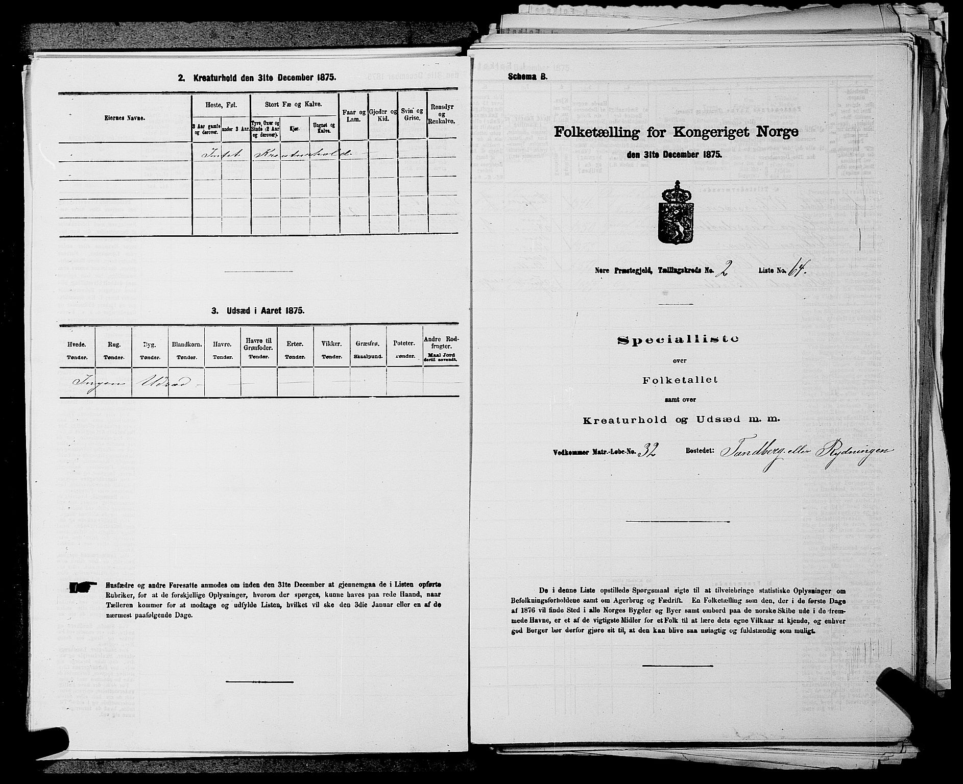 SAKO, 1875 census for 0633P Nore, 1875, p. 199