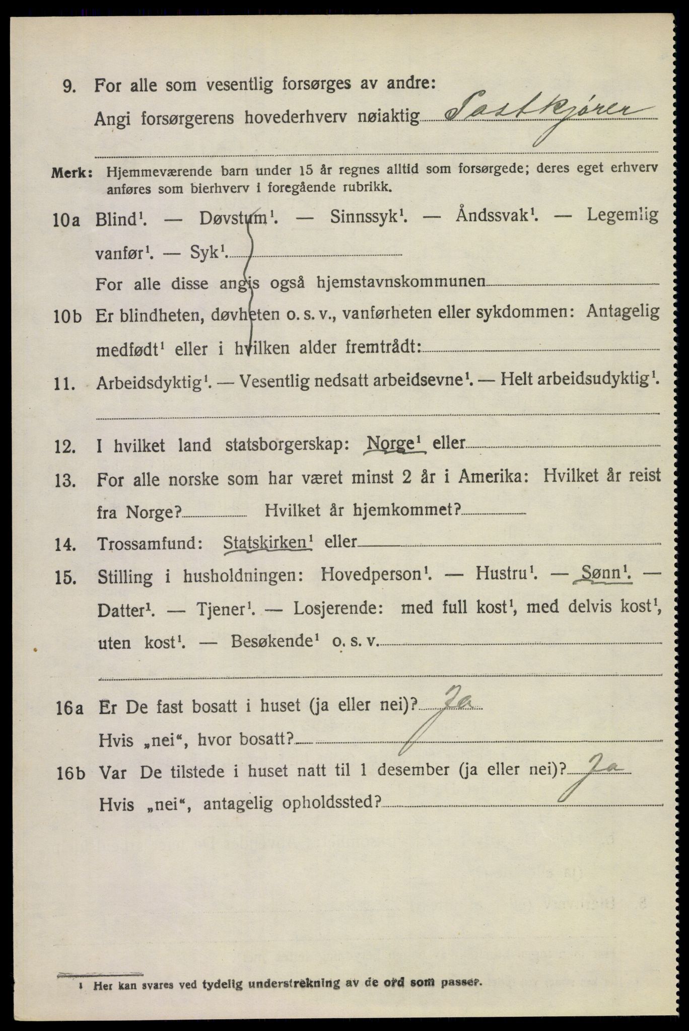 SAKO, 1920 census for Andebu, 1920, p. 3191