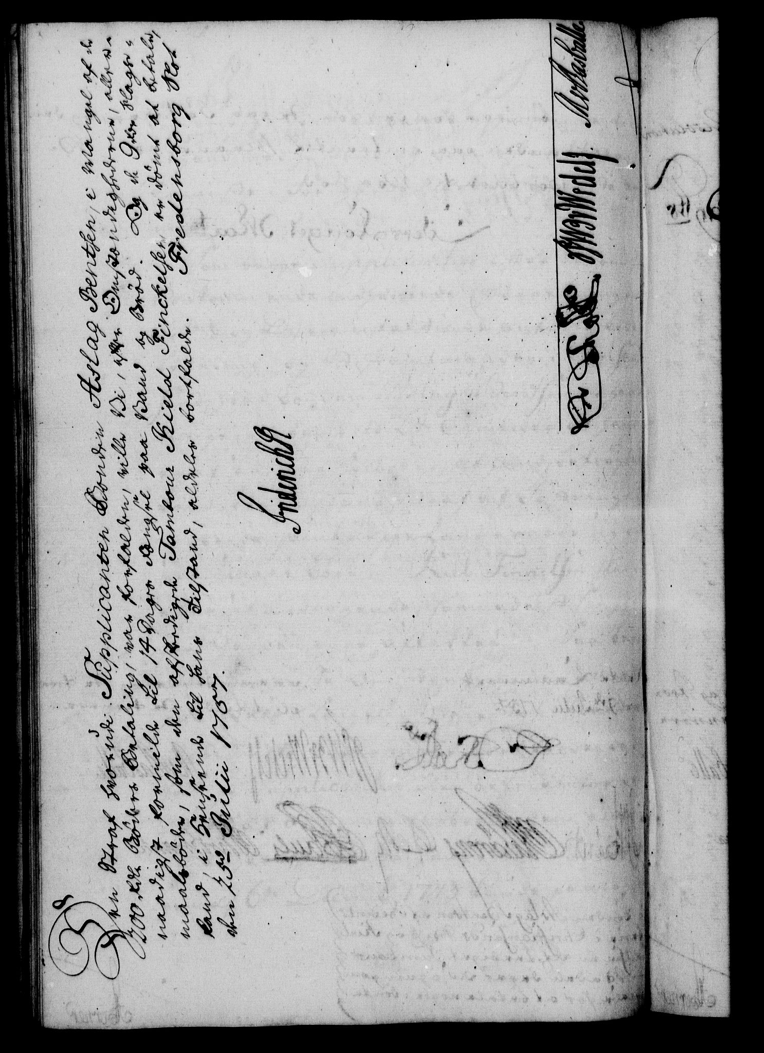 Rentekammeret, Kammerkanselliet, RA/EA-3111/G/Gf/Gfa/L0039: Norsk relasjons- og resolusjonsprotokoll (merket RK 52.39), 1757, p. 537