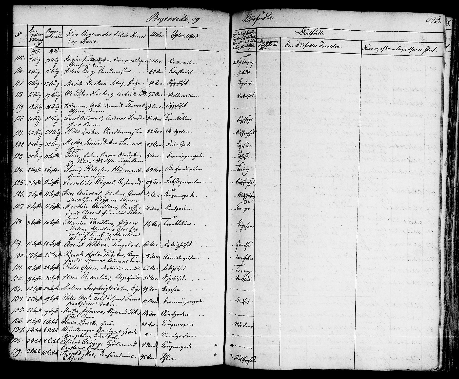 Ministerialprotokoller, klokkerbøker og fødselsregistre - Sør-Trøndelag, AV/SAT-A-1456/601/L0045: Parish register (official) no. 601A13, 1821-1831, p. 393