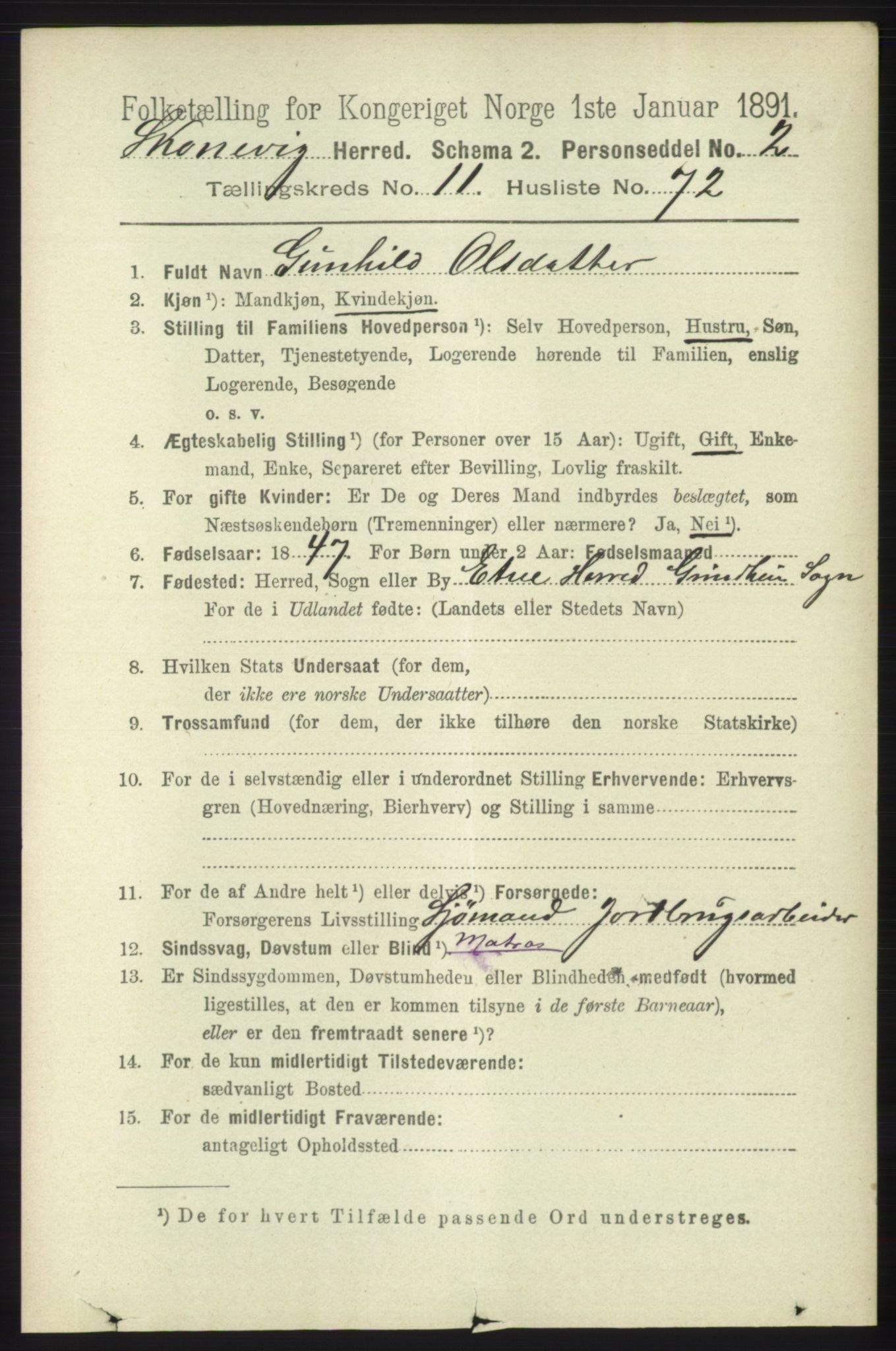 RA, 1891 census for 1212 Skånevik, 1891, p. 3704