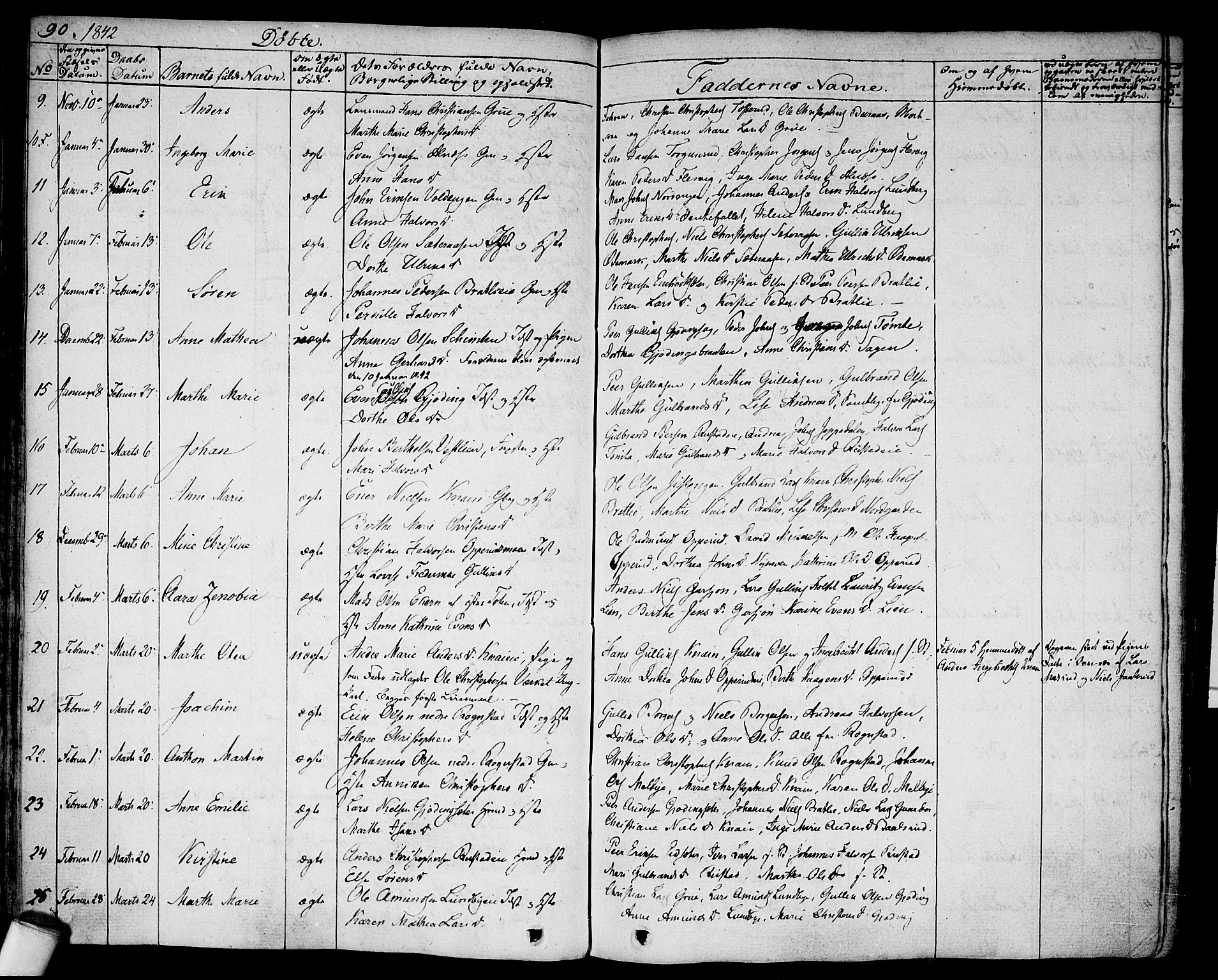 Hurdal prestekontor Kirkebøker, AV/SAO-A-10889/F/Fa/L0004: Parish register (official) no. I 4, 1828-1845, p. 90