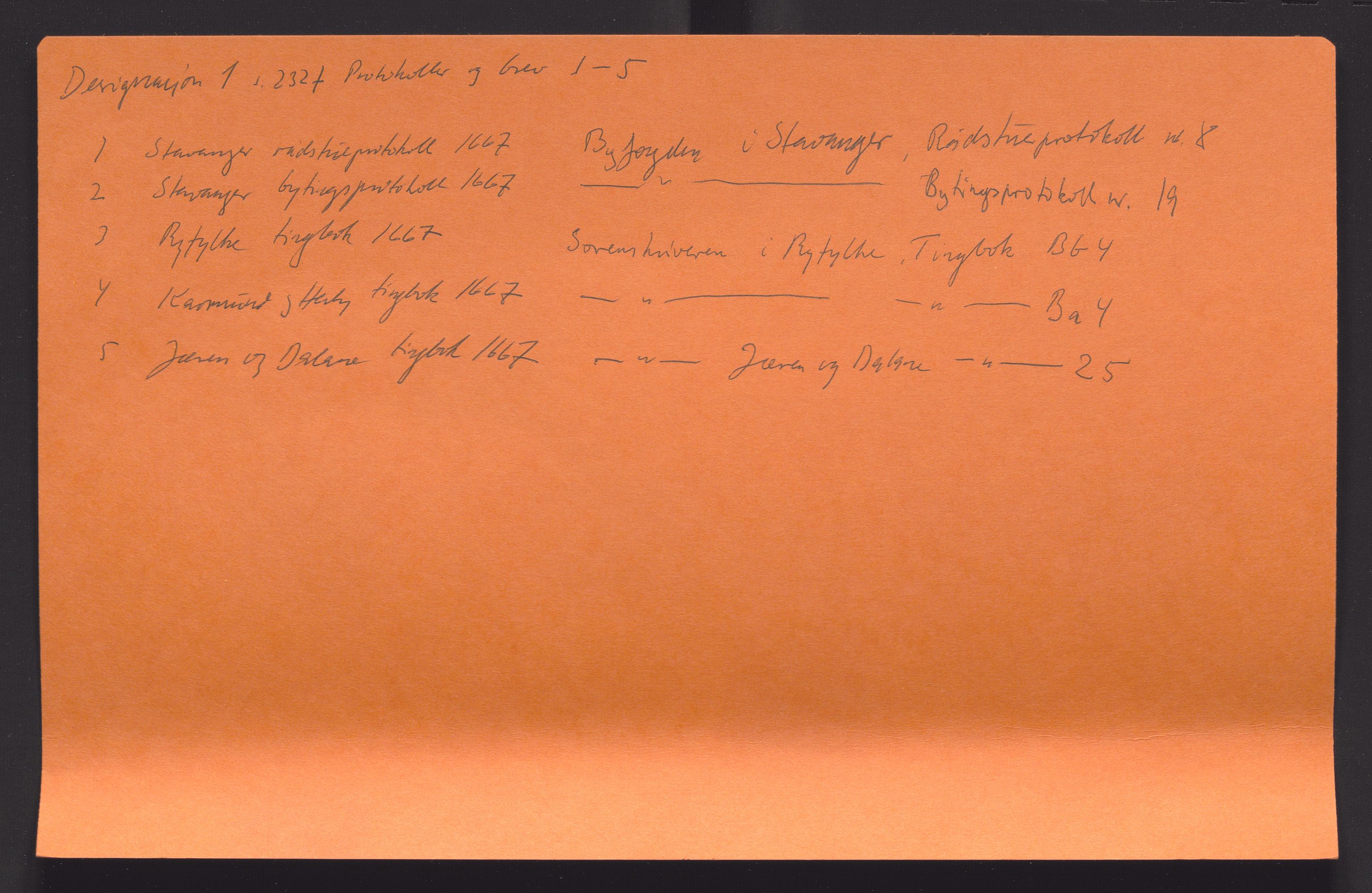 Stavanger len, AV/SAST-A-101870/Ob/L0040: Diverse, 1666-1667, p. 268