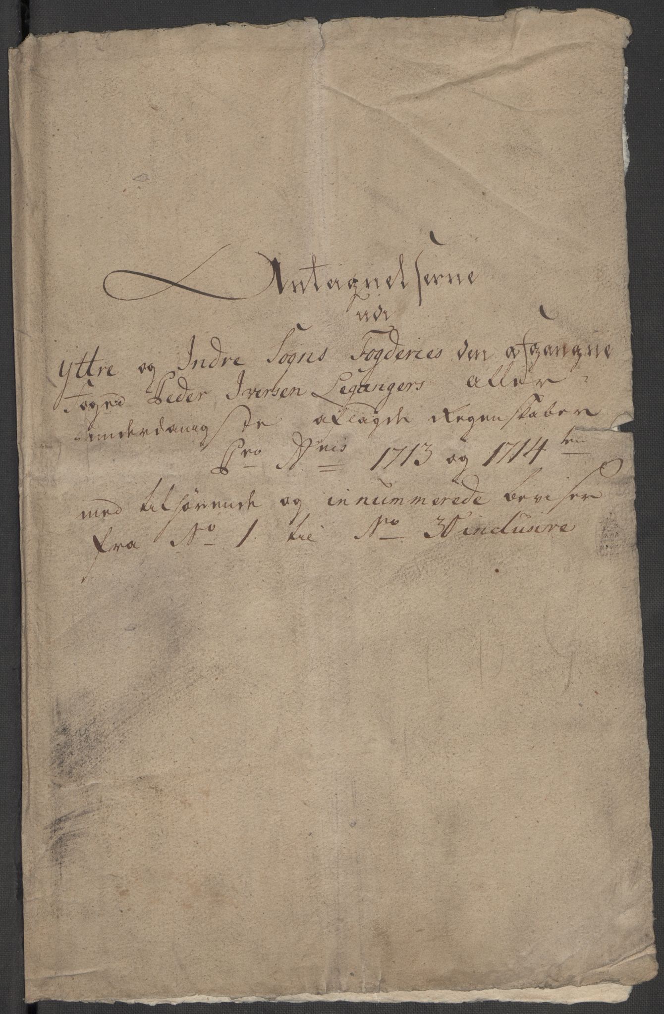 Rentekammeret inntil 1814, Reviderte regnskaper, Fogderegnskap, RA/EA-4092/R52/L3319: Fogderegnskap Sogn, 1713-1714, p. 433
