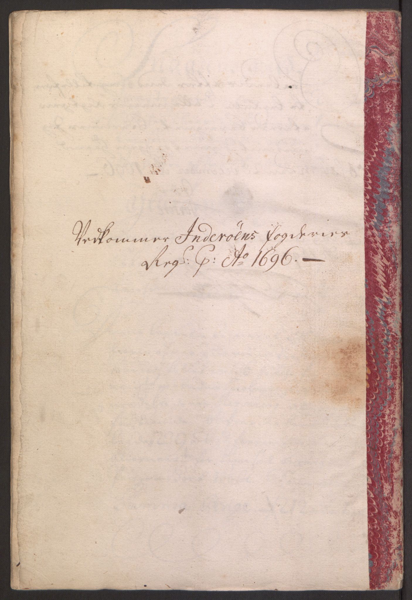 Rentekammeret inntil 1814, Reviderte regnskaper, Fogderegnskap, RA/EA-4092/R63/L4309: Fogderegnskap Inderøy, 1695-1697, p. 280