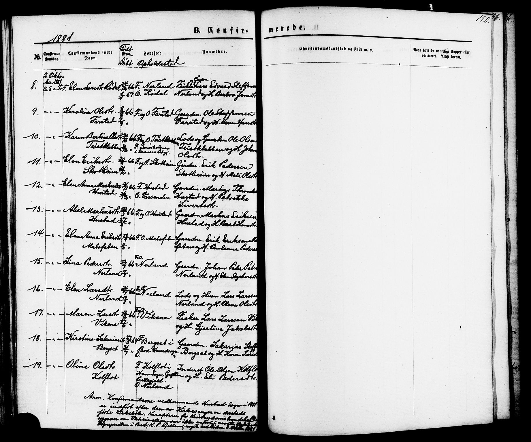 Ministerialprotokoller, klokkerbøker og fødselsregistre - Møre og Romsdal, AV/SAT-A-1454/566/L0768: Parish register (official) no. 566A07, 1869-1881, p. 150