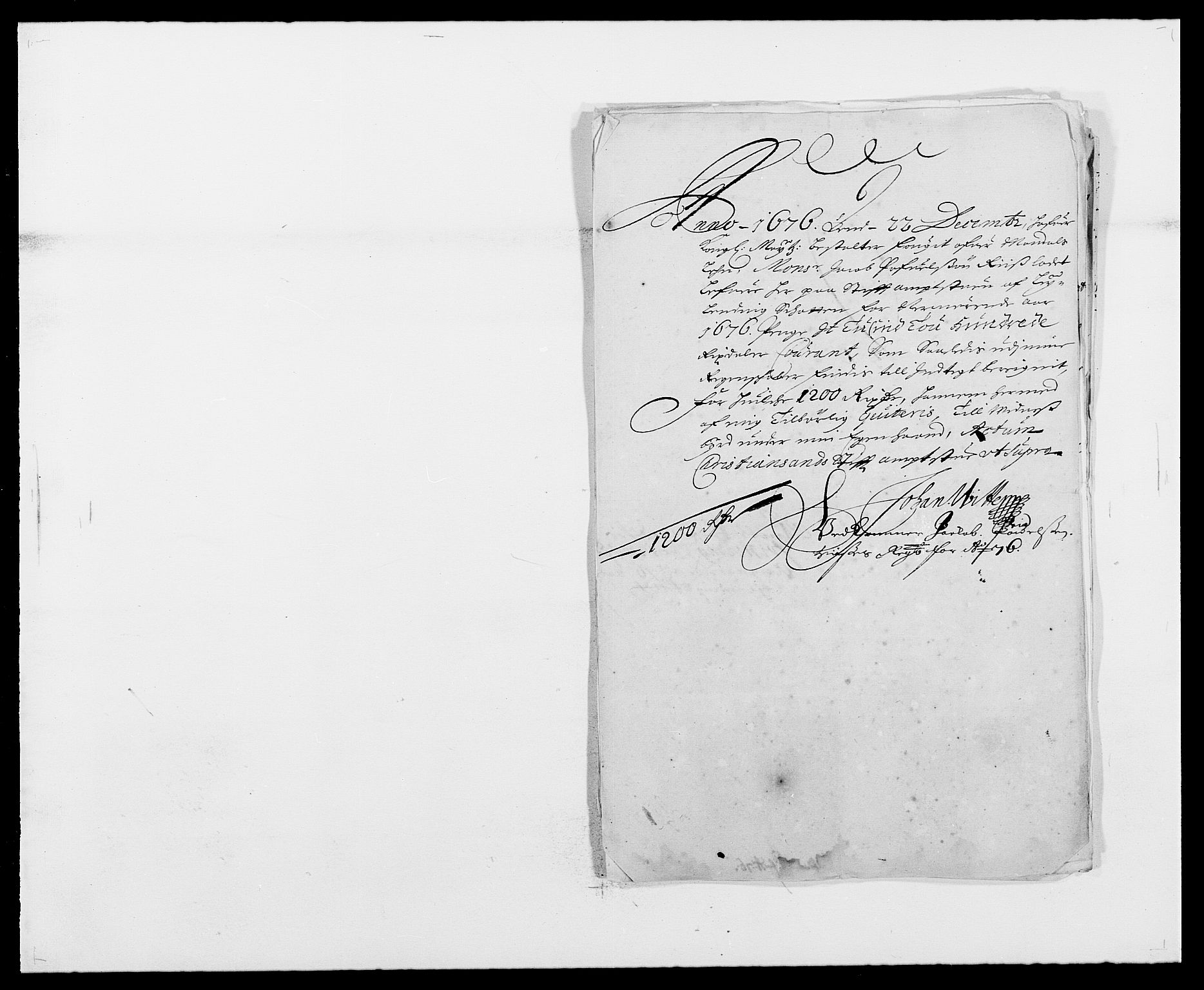 Rentekammeret inntil 1814, Reviderte regnskaper, Fogderegnskap, RA/EA-4092/R42/L2540: Mandal fogderi, 1676-1680, p. 26