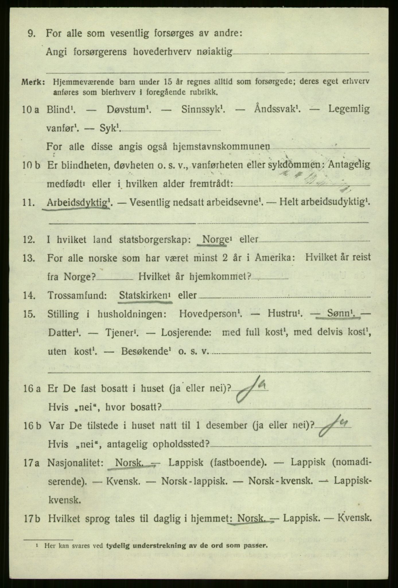 SATØ, 1920 census for Nordreisa, 1920, p. 1792