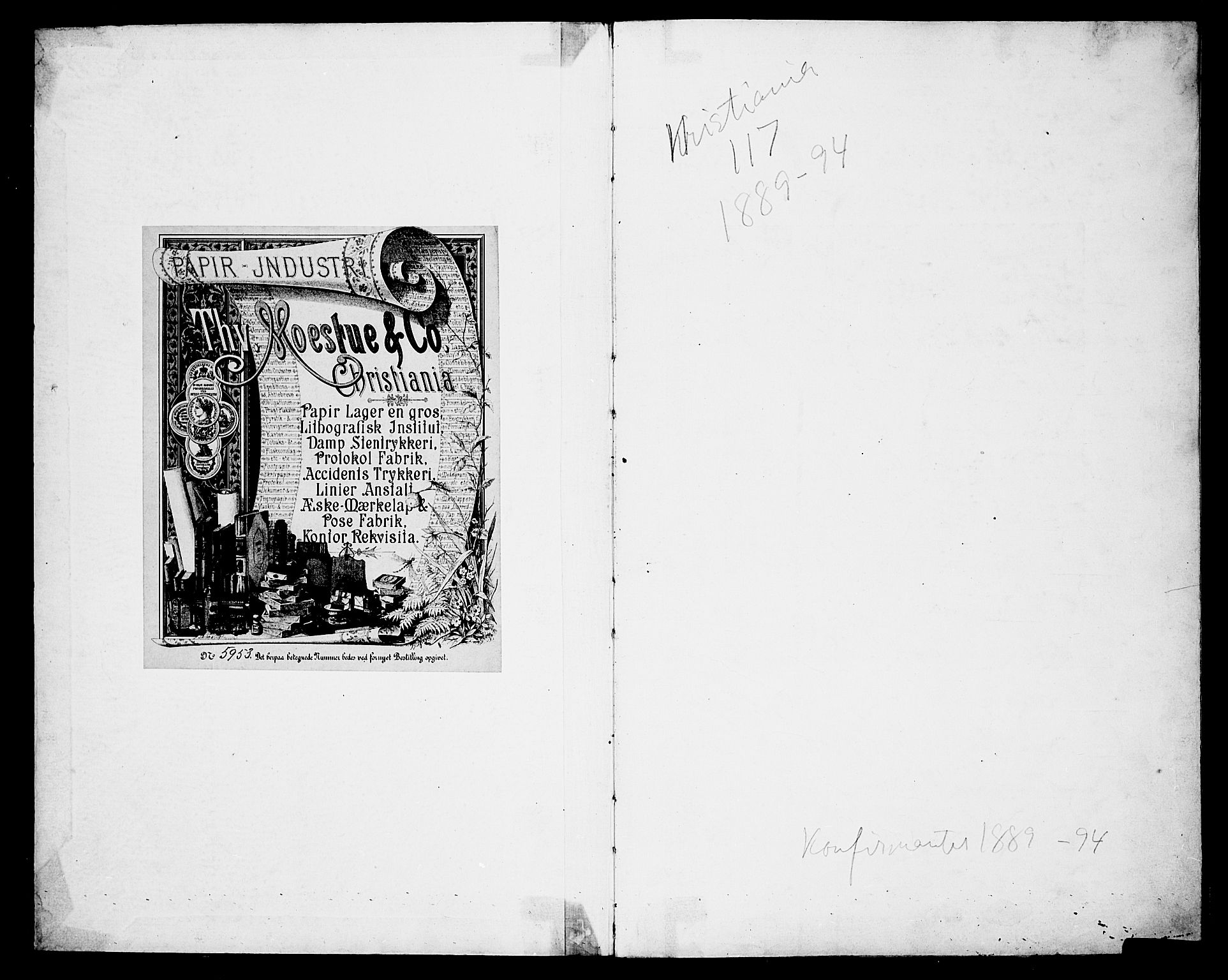 Uranienborg prestekontor Kirkebøker, SAO/A-10877/G/Ga/L0002: Parish register draft no. 2, 1889-1894