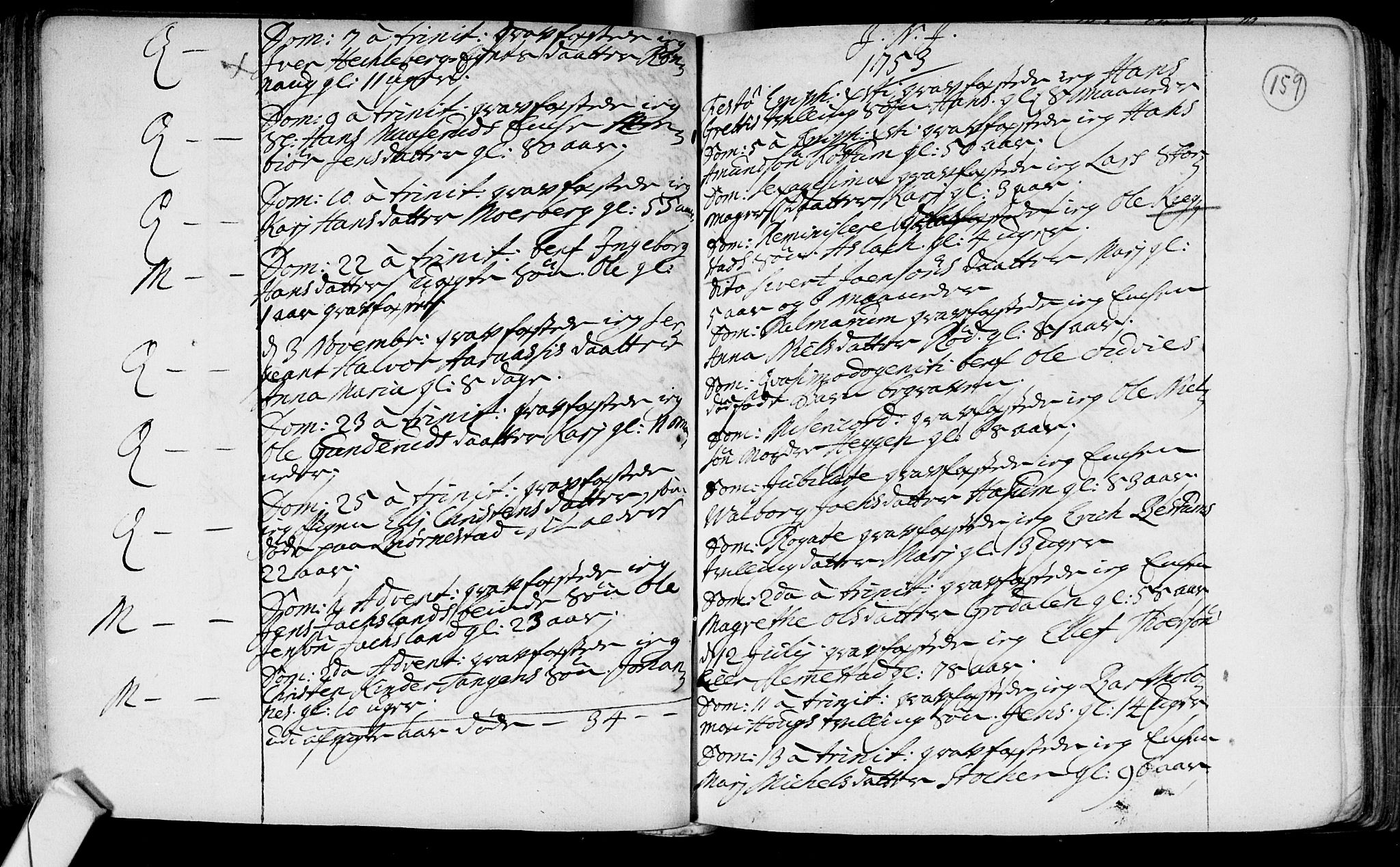 Røyken kirkebøker, AV/SAKO-A-241/F/Fa/L0002: Parish register (official) no. 2, 1731-1782, p. 159