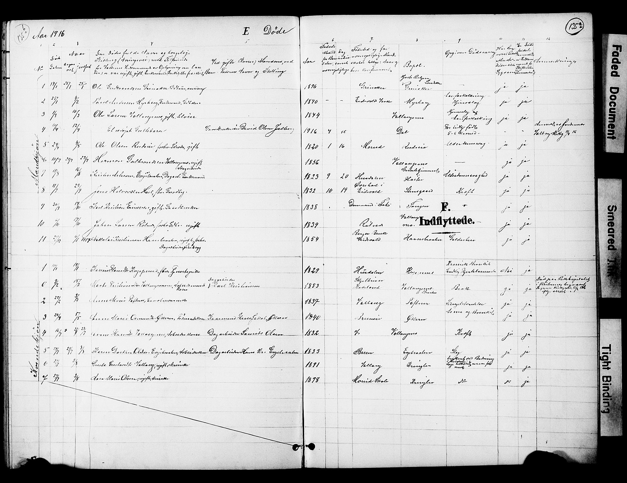 Nannestad prestekontor Kirkebøker, SAO/A-10414a/G/Gc/L0001: Parish register (copy) no. III 1, 1901-1916, p. 135b-135c