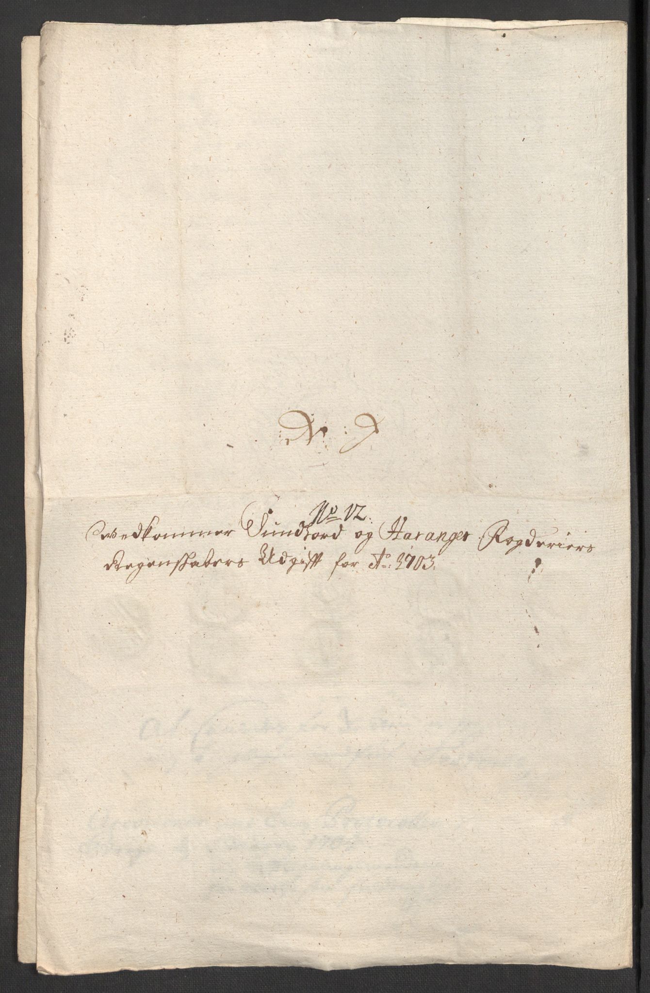 Rentekammeret inntil 1814, Reviderte regnskaper, Fogderegnskap, AV/RA-EA-4092/R48/L2981: Fogderegnskap Sunnhordland og Hardanger, 1703, p. 233