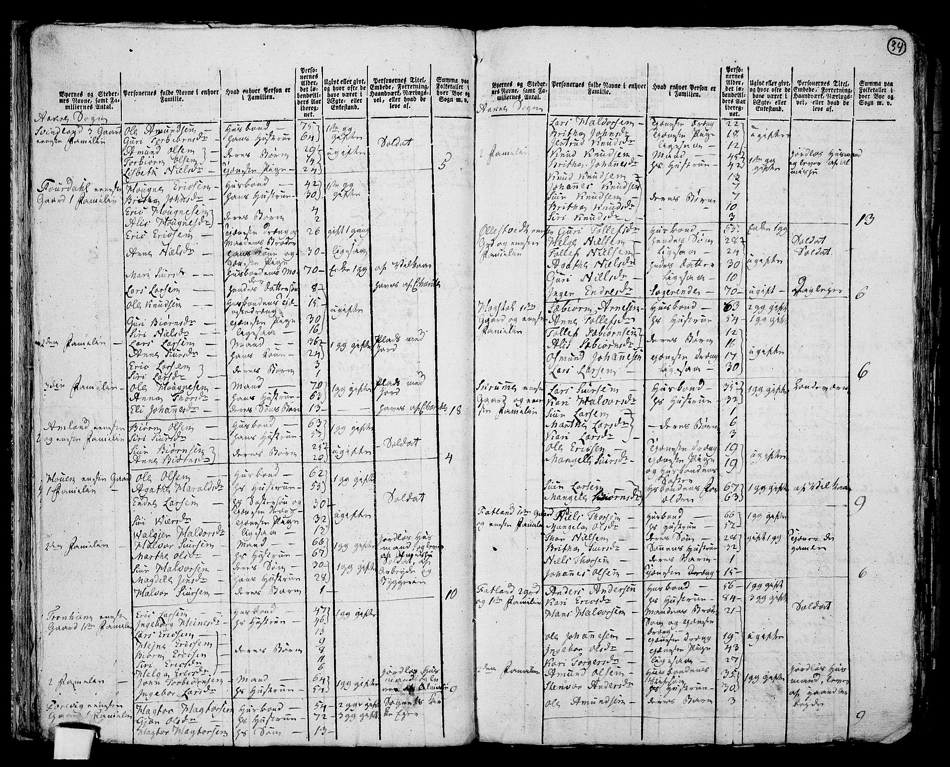 RA, 1801 census for 1212P Skånevik, 1801, p. 33b-34a