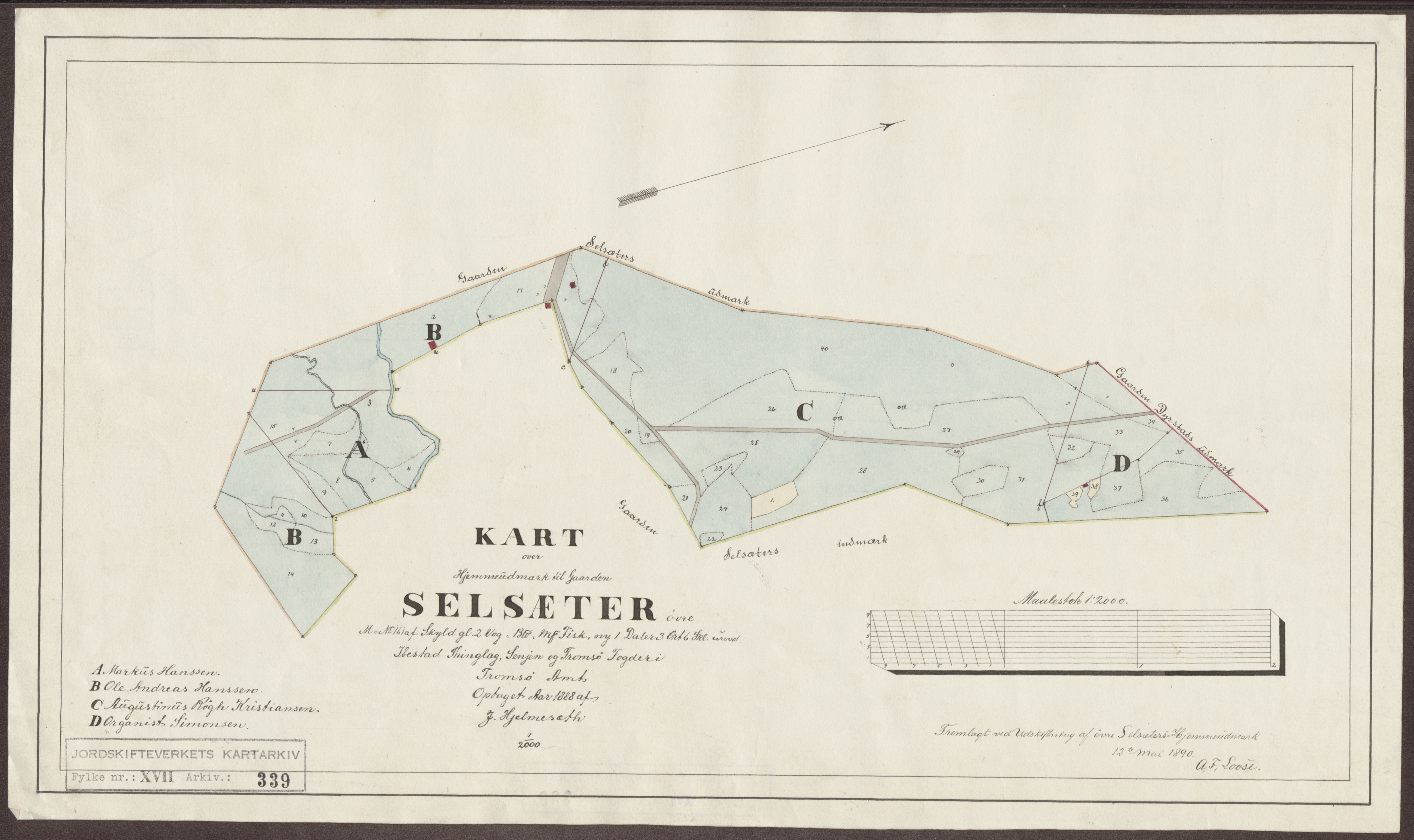 Jordskifteverkets kartarkiv, AV/RA-S-3929/T, 1859-1988, p. 399