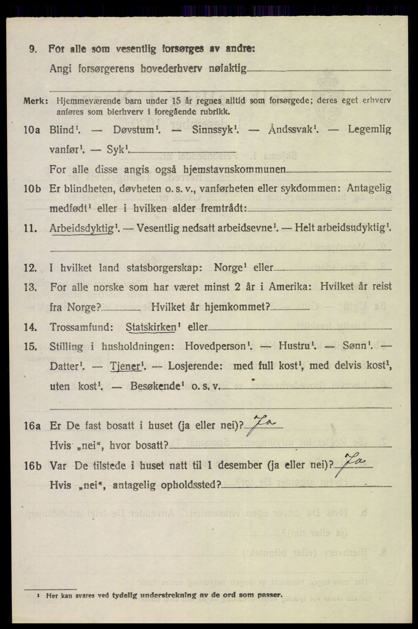 SAH, 1920 census for Trysil, 1920, p. 6862