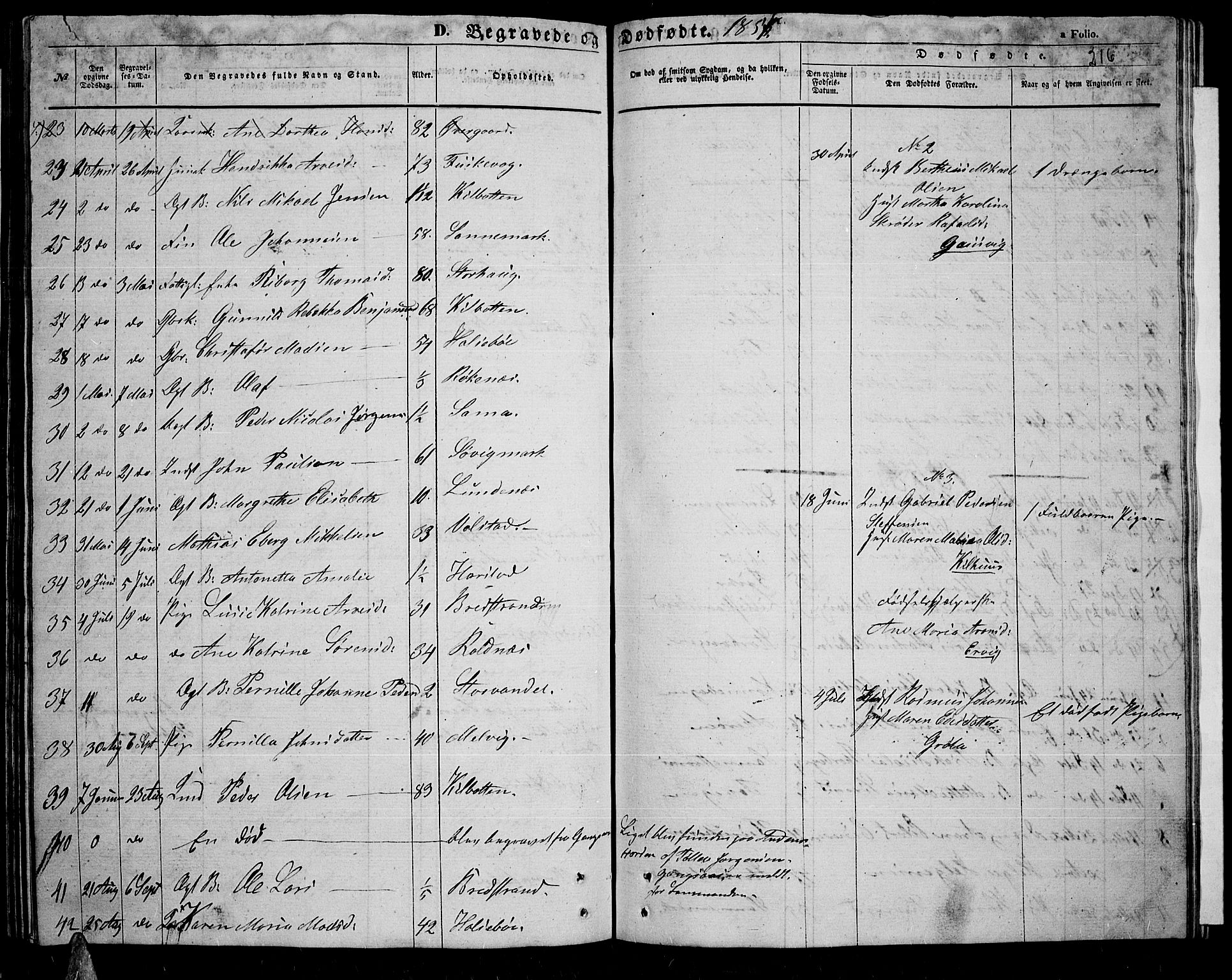 Trondenes sokneprestkontor, SATØ/S-1319/H/Hb/L0007klokker: Parish register (copy) no. 7, 1855-1862, p. 216