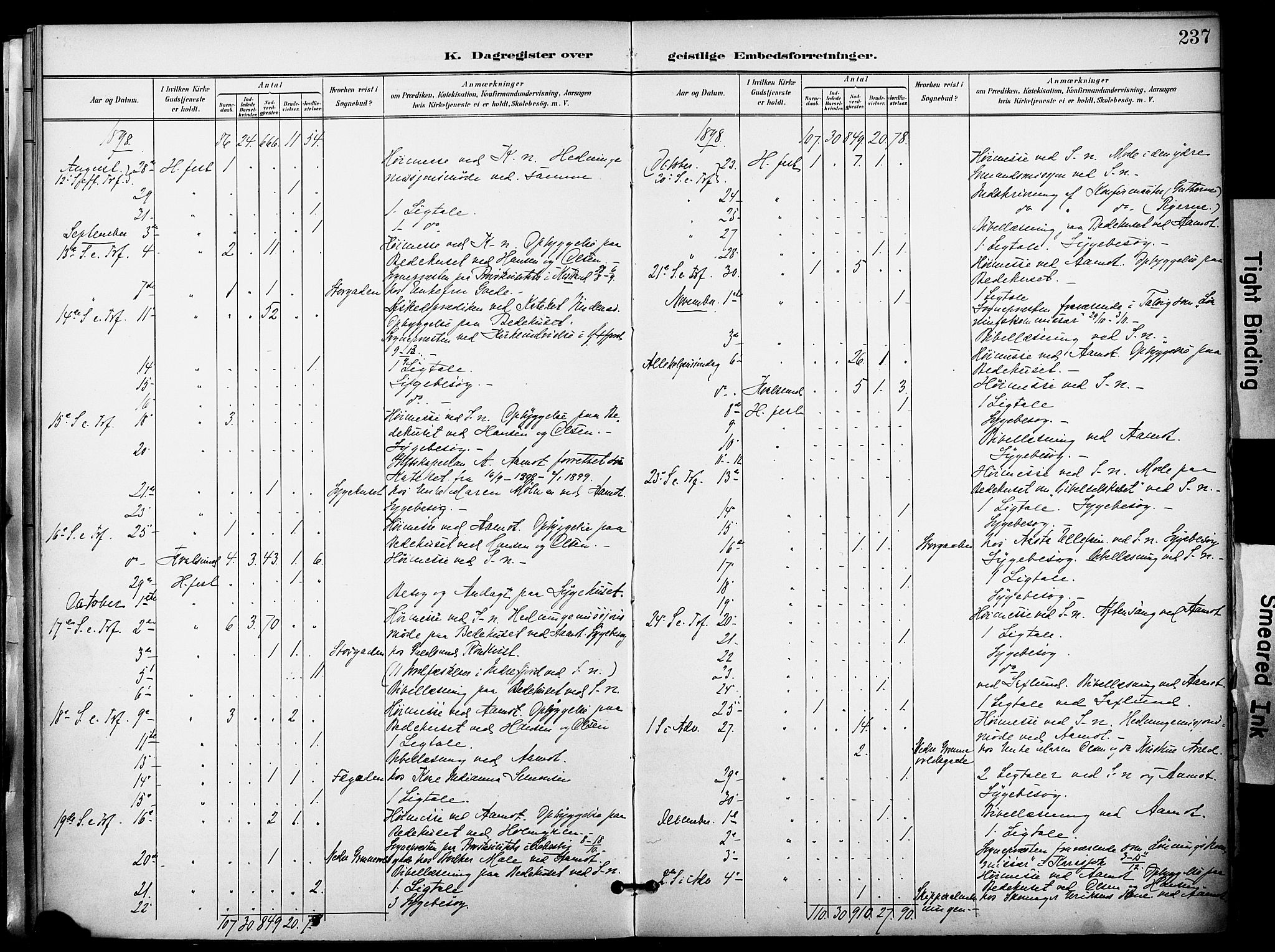 Hammerfest sokneprestkontor, AV/SATØ-S-1347/H/Ha/L0010.kirke: Parish register (official) no. 10, 1898-1905, p. 237