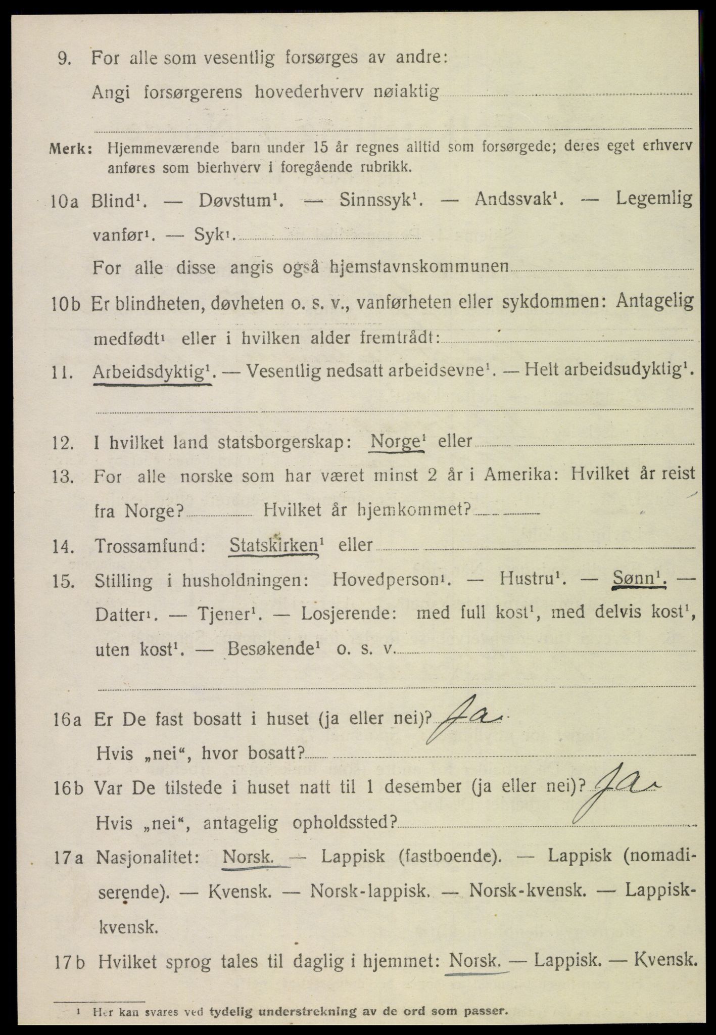 SAT, 1920 census for Verran, 1920, p. 1503