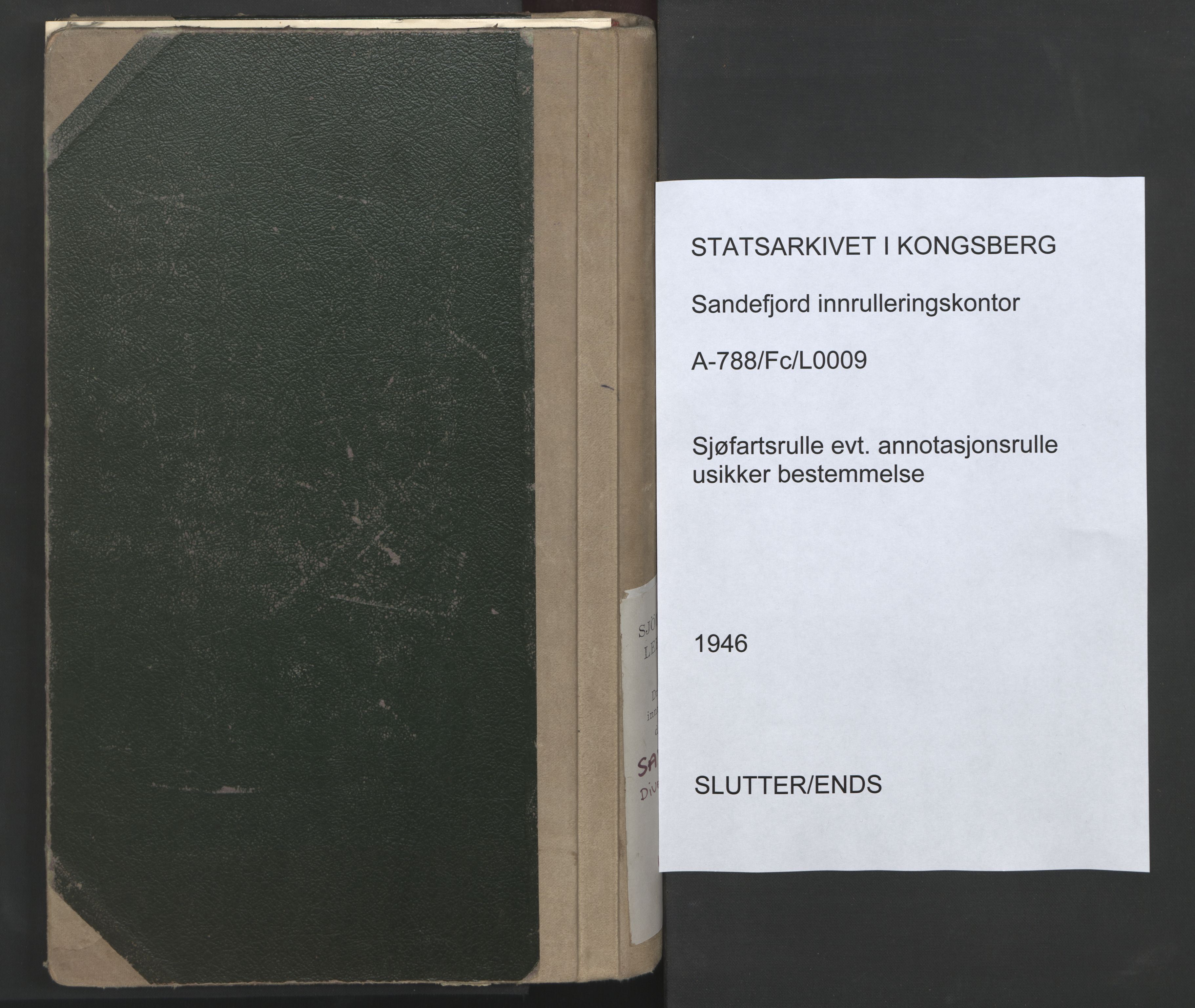 Sandefjord innrulleringskontor, SAKO/A-788/F/Fc/L0009: Sjøfartsrulle evt. annotasjonsrulle. usikker bestemmelse, 1946-1949, p. 118