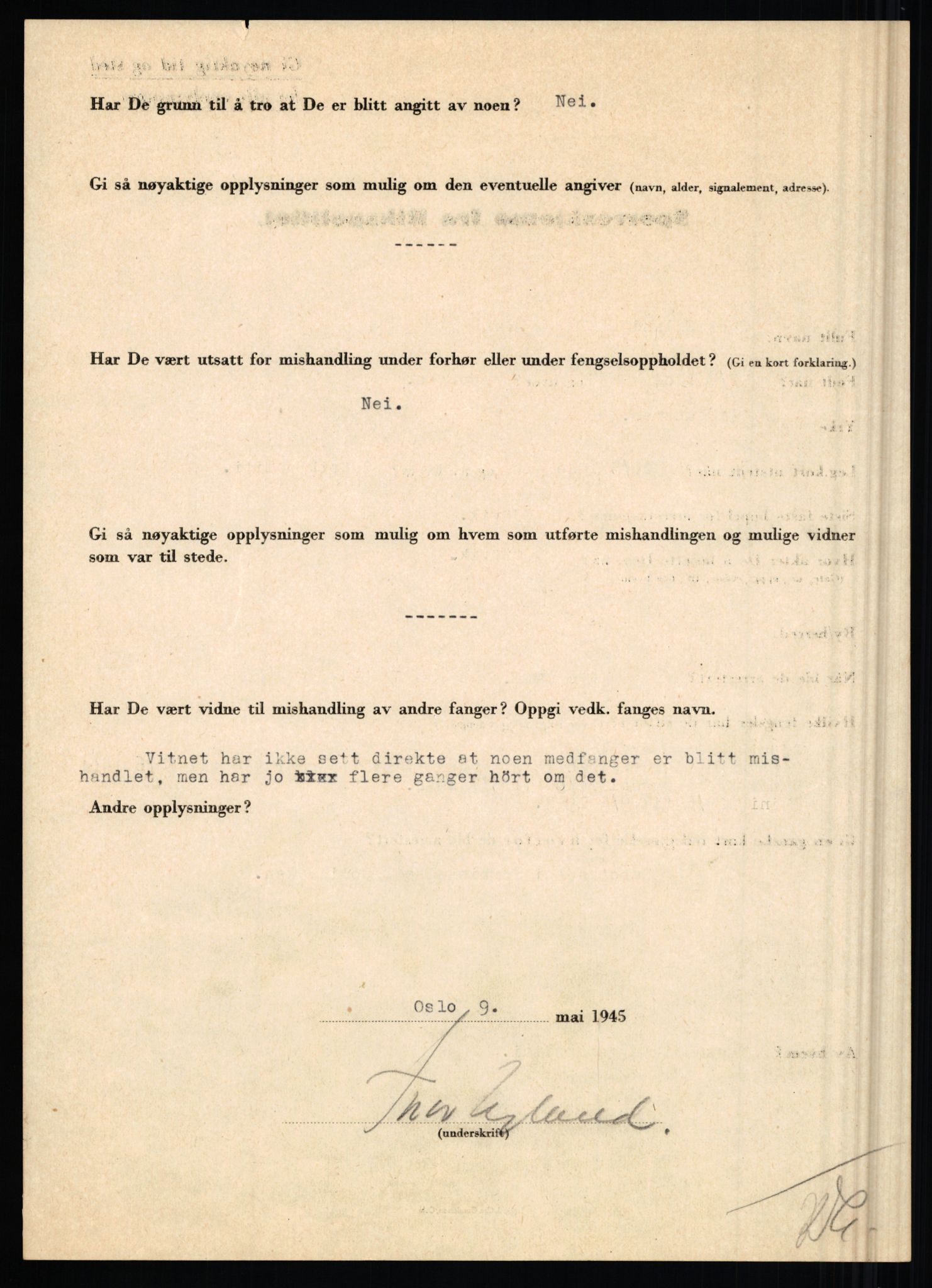 Rikspolitisjefen, AV/RA-S-1560/L/L0017: Tidemann, Hermann G. - Veum, Tjostolv, 1940-1945, p. 699