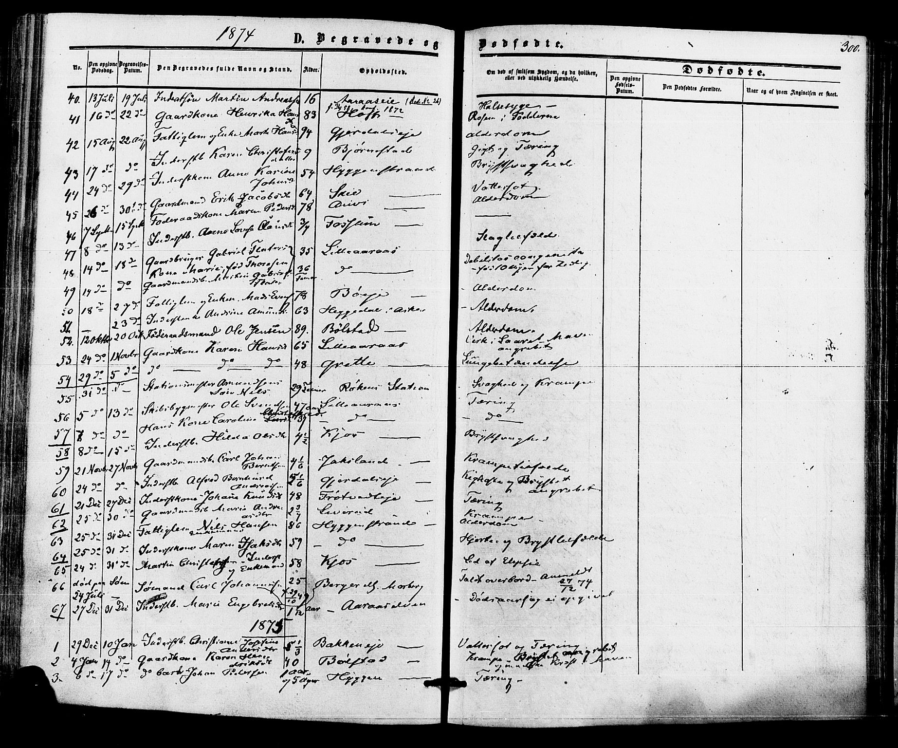 Røyken kirkebøker, SAKO/A-241/F/Fa/L0006: Parish register (official) no. 6, 1857-1875, p. 300