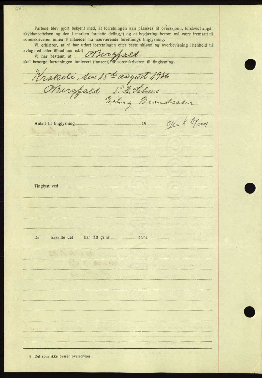 Nordmøre sorenskriveri, AV/SAT-A-4132/1/2/2Ca: Mortgage book no. A80, 1936-1937, Diary no: : 2657/1936